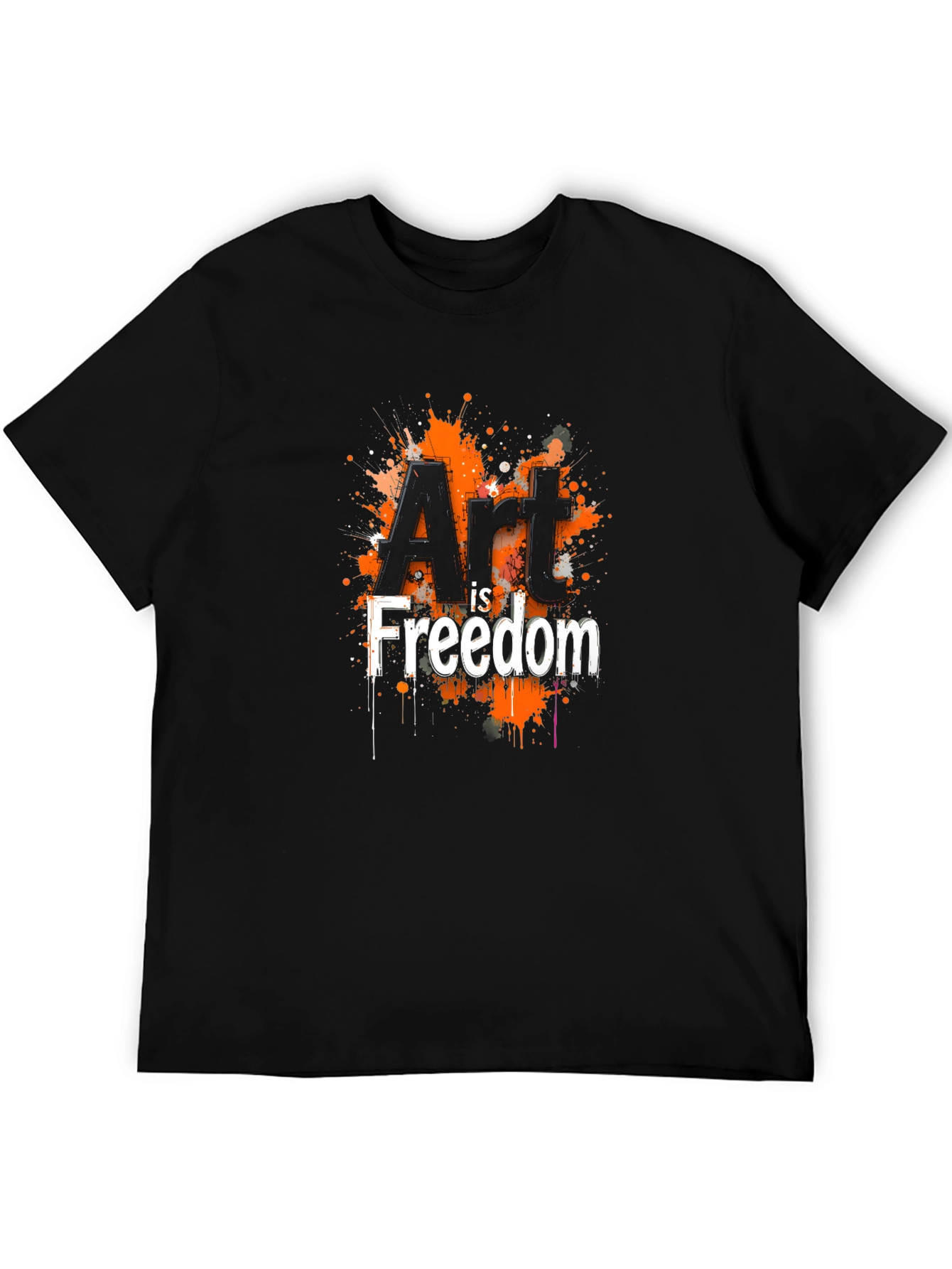 Art is Freedom Graphic Tee - Black