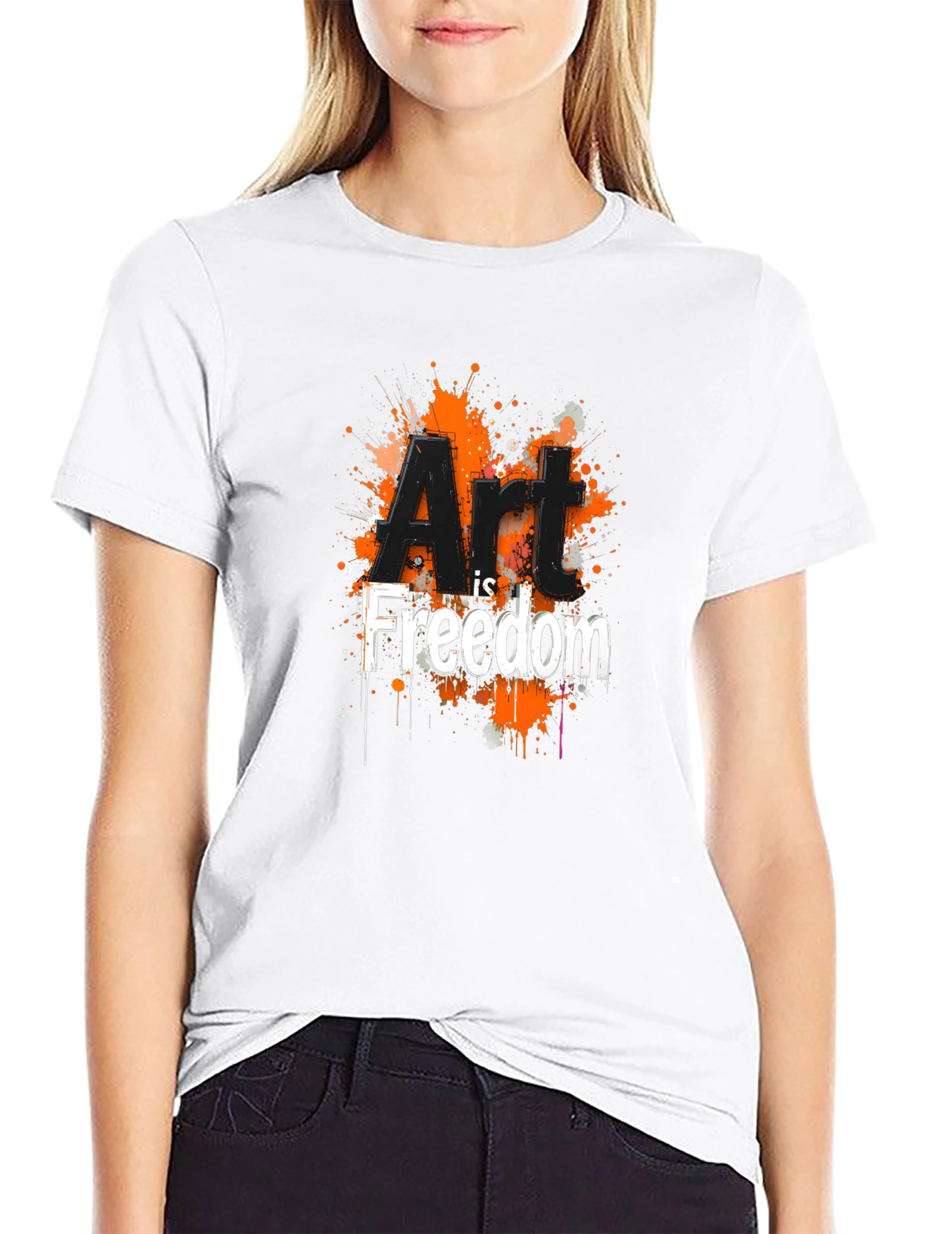 Art is Freedom Graphic Tee - Black