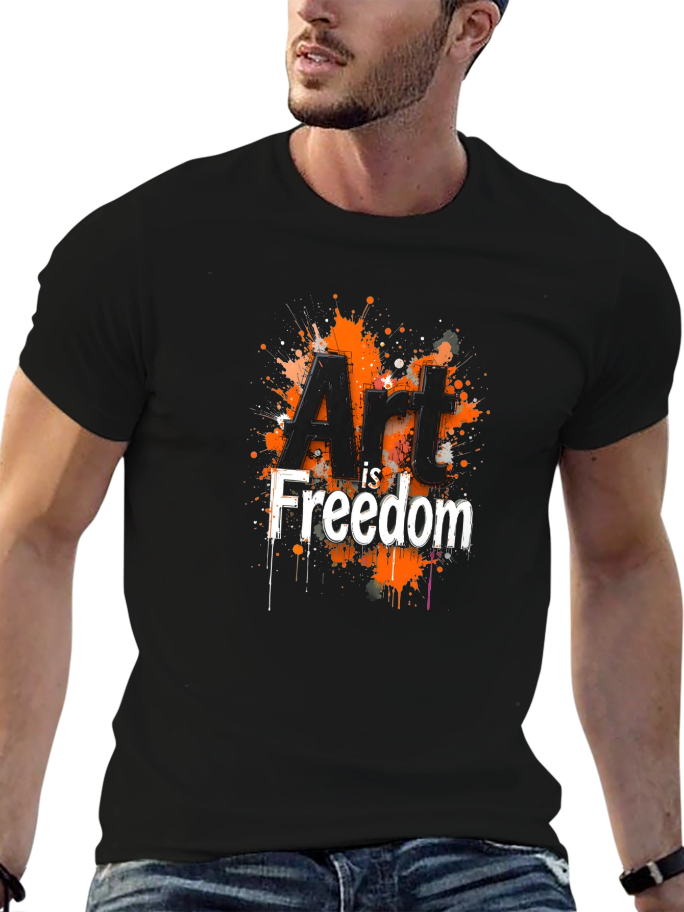 Art is Freedom Graphic Tee - Black