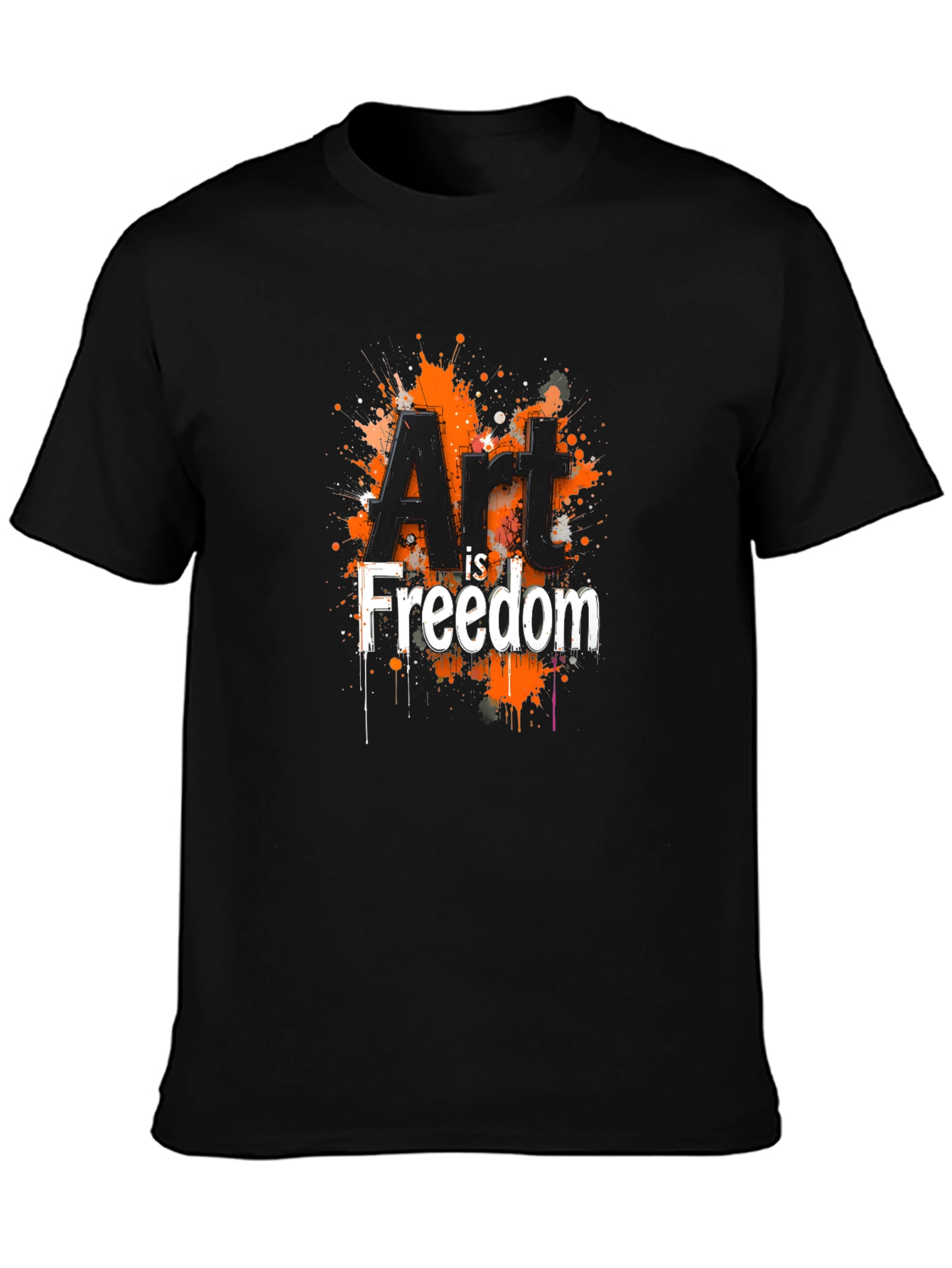 Art is Freedom Graphic Tee - Black