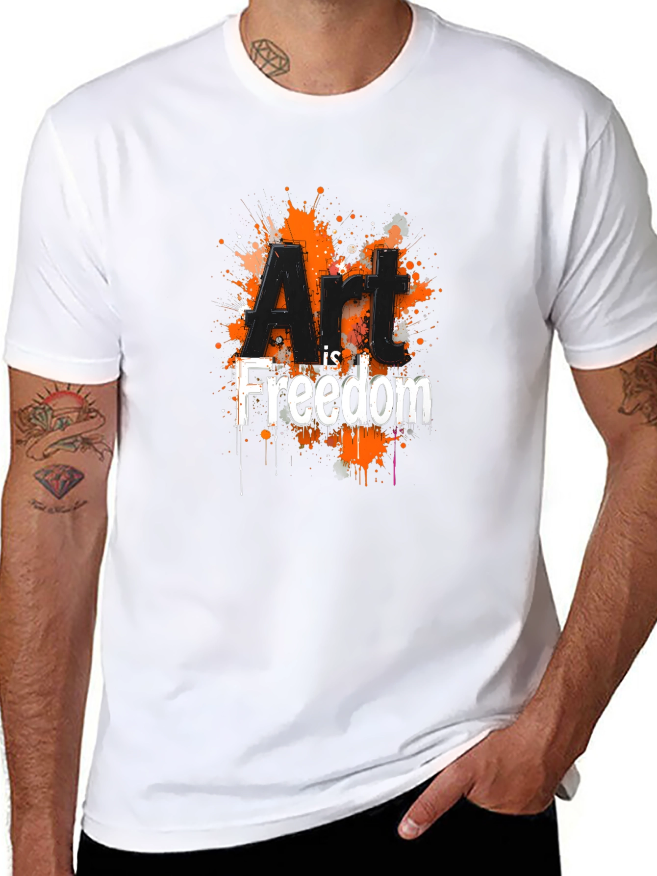Art is Freedom Graphic Tee - Black