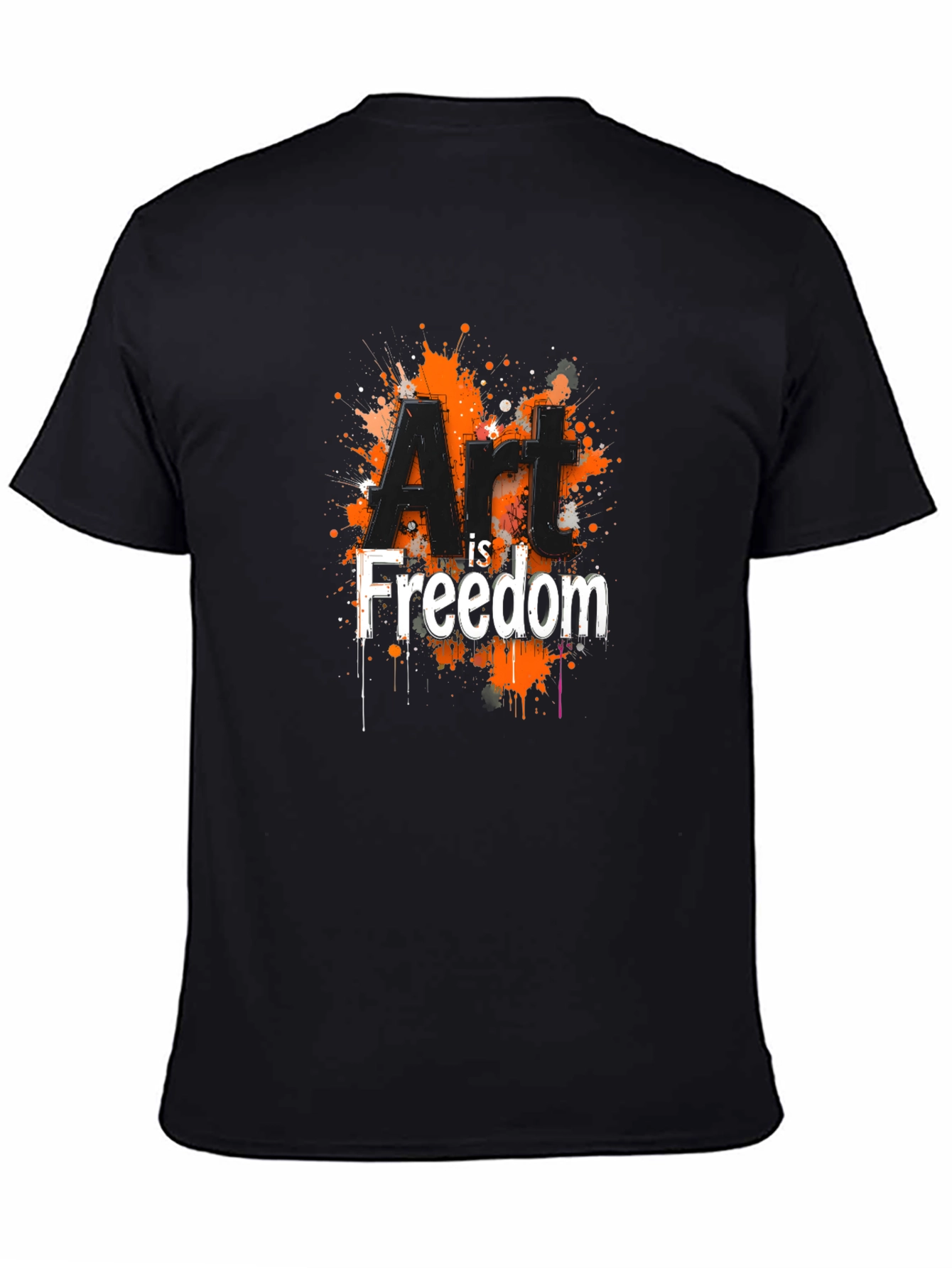 Art is Freedom Graphic Tee - Black
