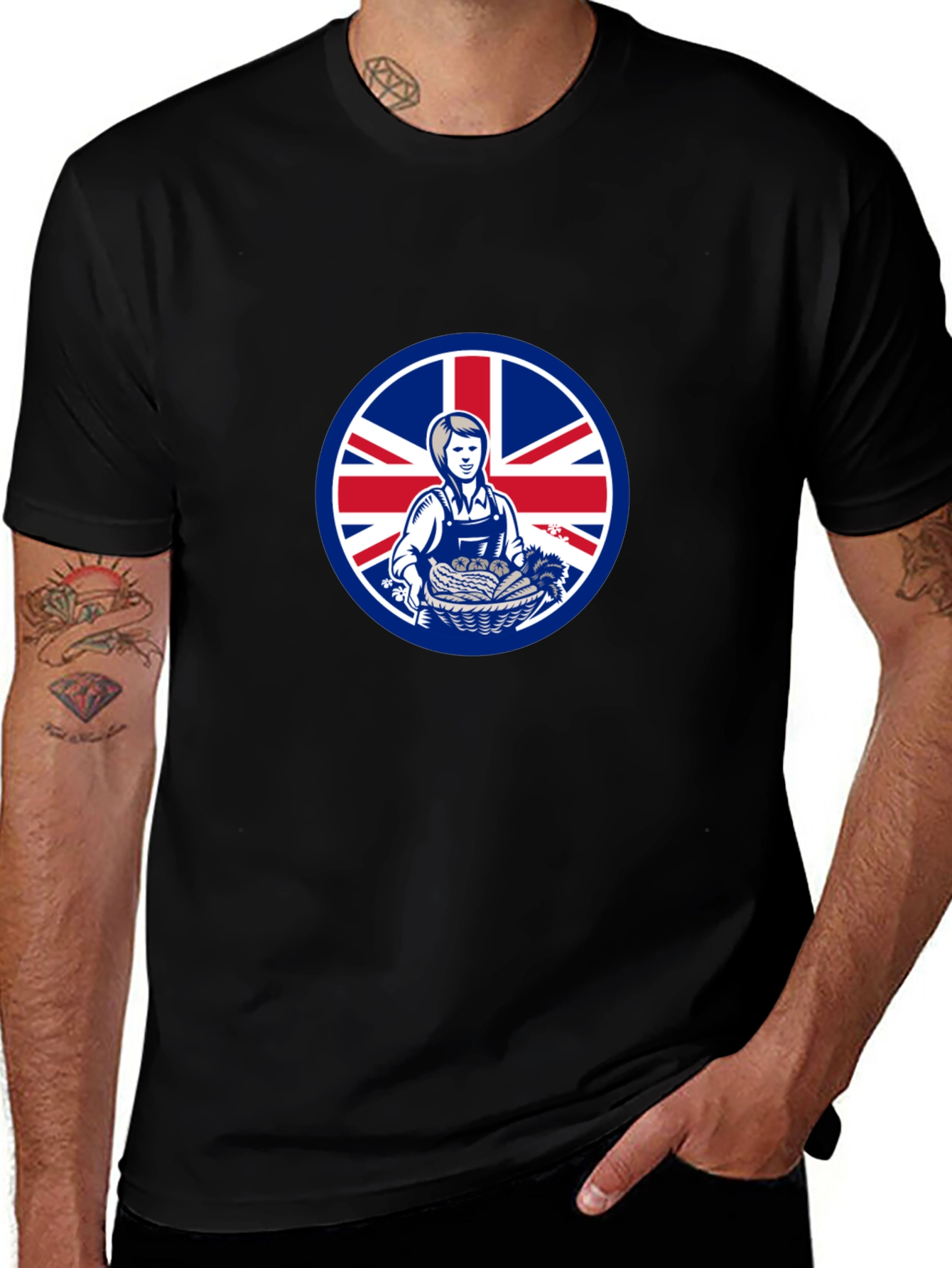 British Farmer T-Shirt - Union Jack UK Pride