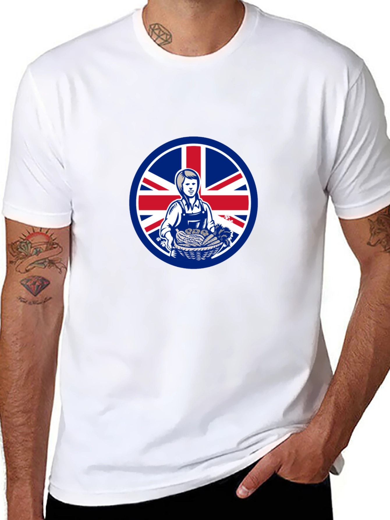 British Farmer T-Shirt - Union Jack UK Pride