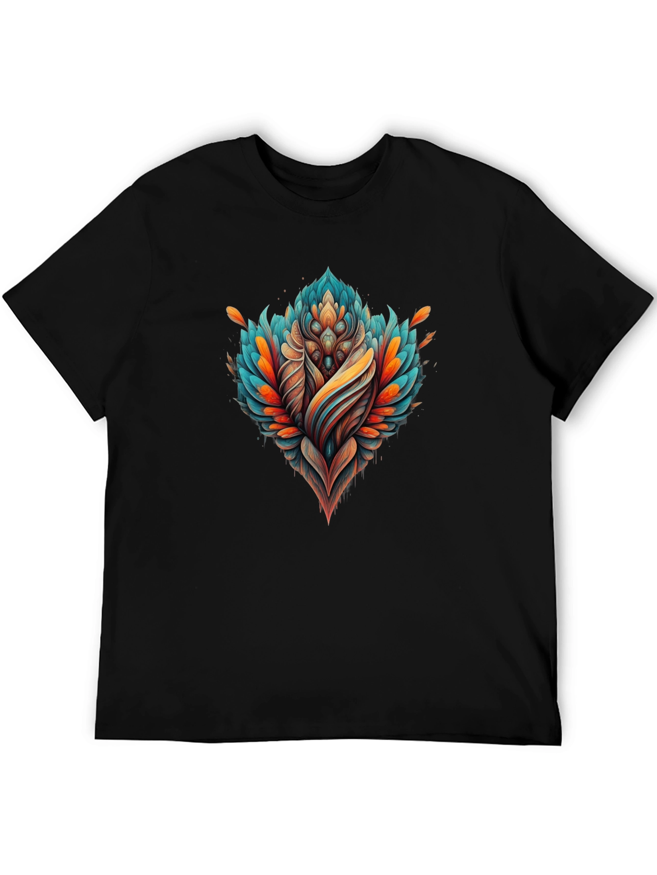 Abstract Floral Graphic Tee - Modern Design