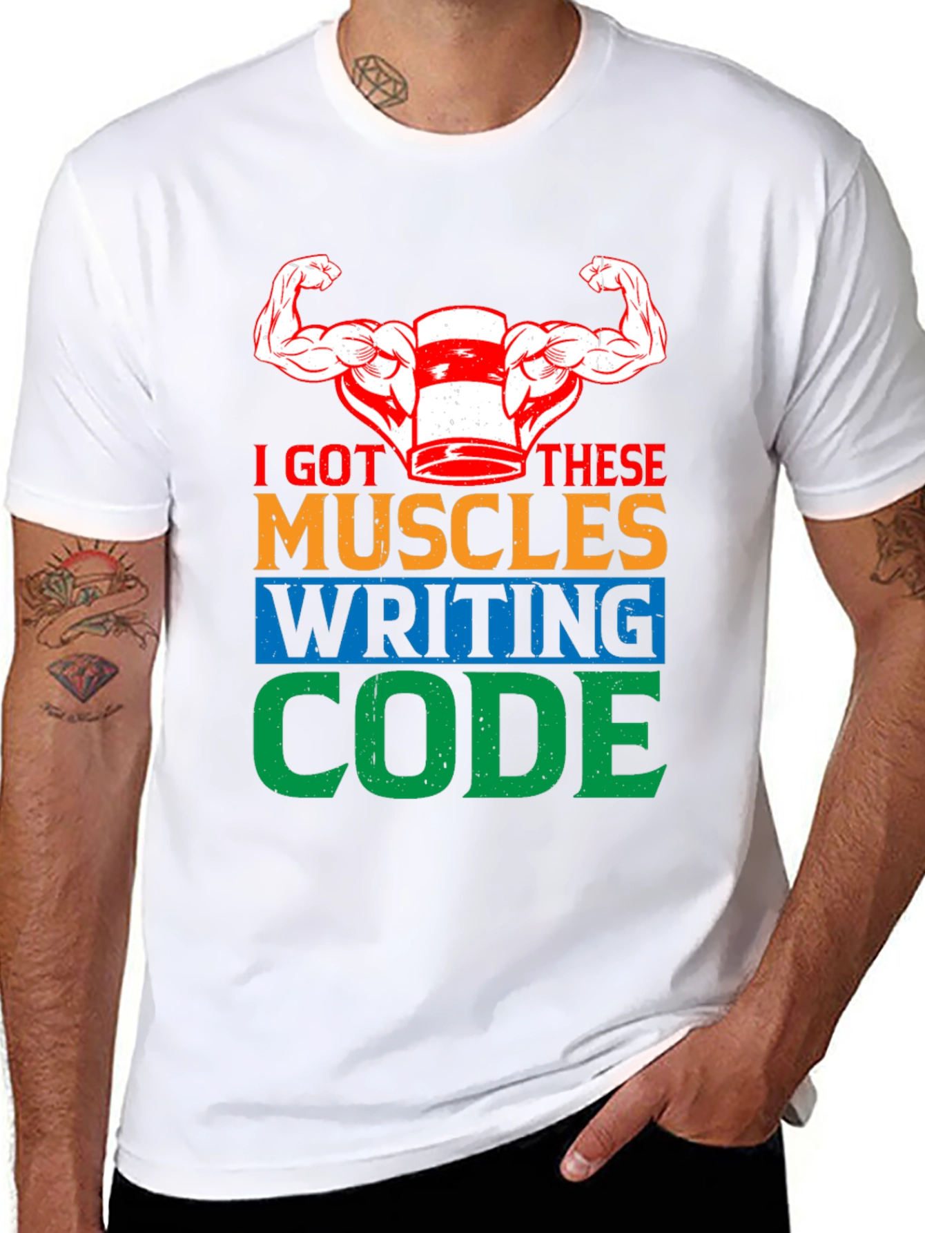 I Got These Muscles Writing Code T-Shirt