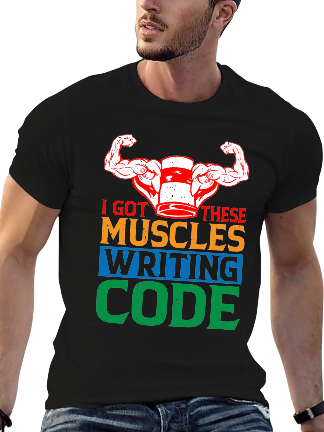 I Got These Muscles Writing Code T-Shirt