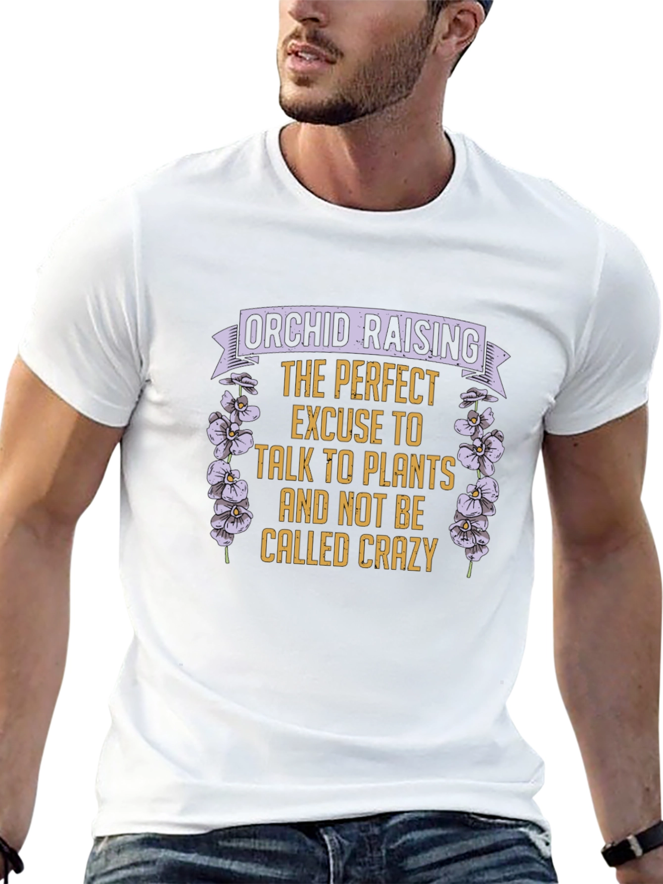 Orchid Raising Plant Lover Graphic Tee
