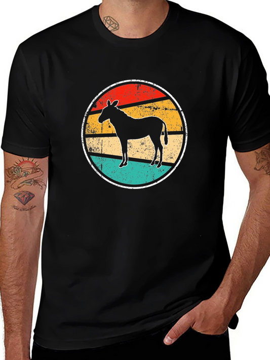 Retro Donkey T-Shirt: Vintage Style Graphic Tee