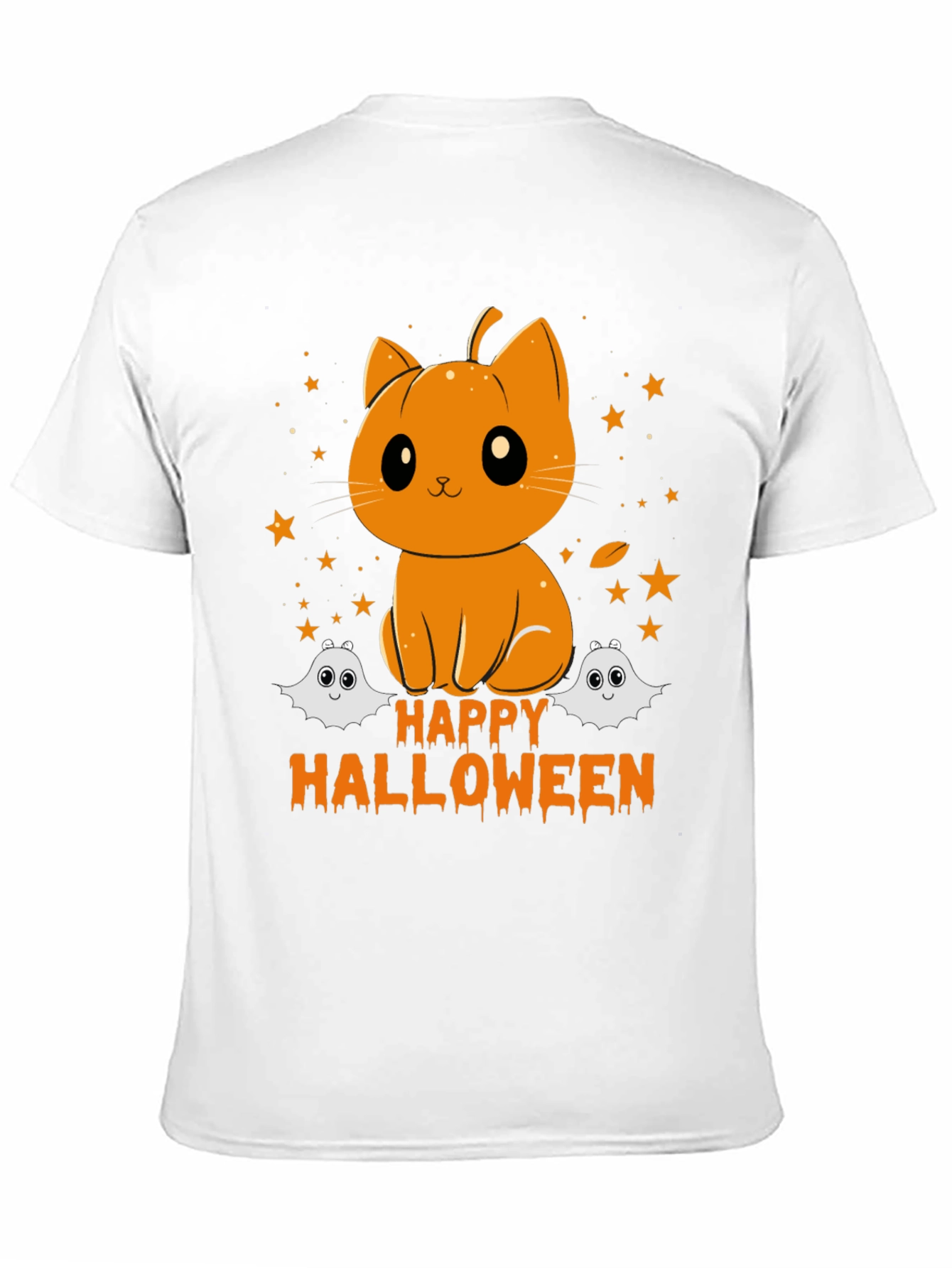 Halloween Pumpkin Cat T-Shirt