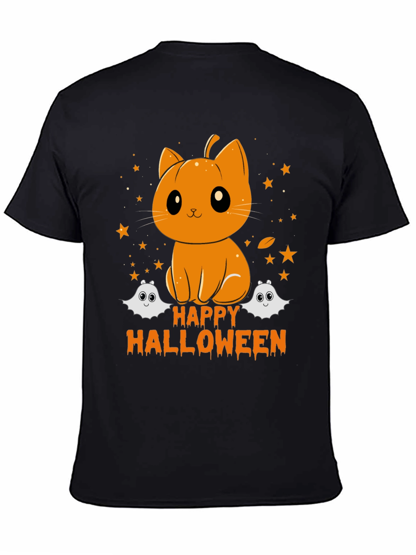 Halloween Pumpkin Cat T-Shirt