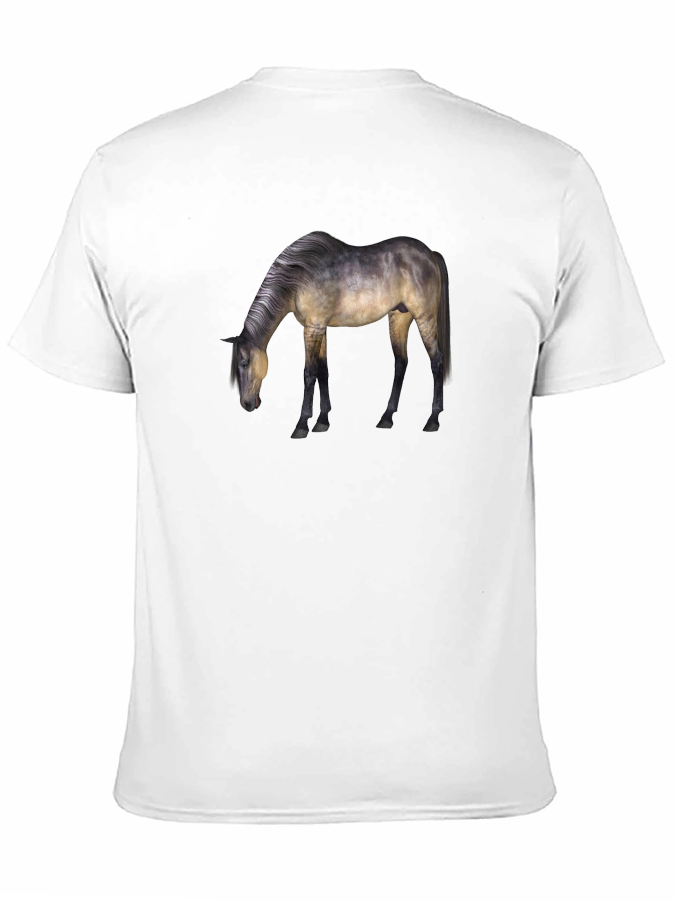 Horse Graphic Print T-Shirt - Classic Black Tee