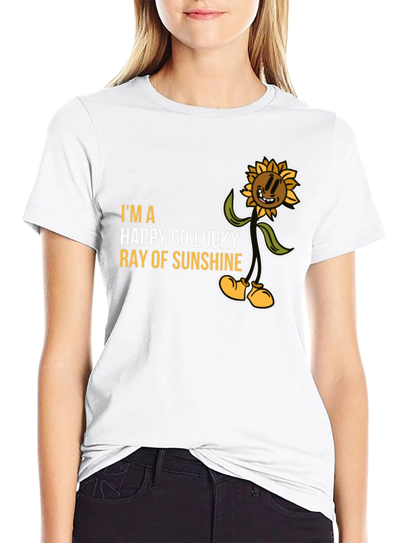 Happy Go Lucky Ray of Sunshine Graphic Tee