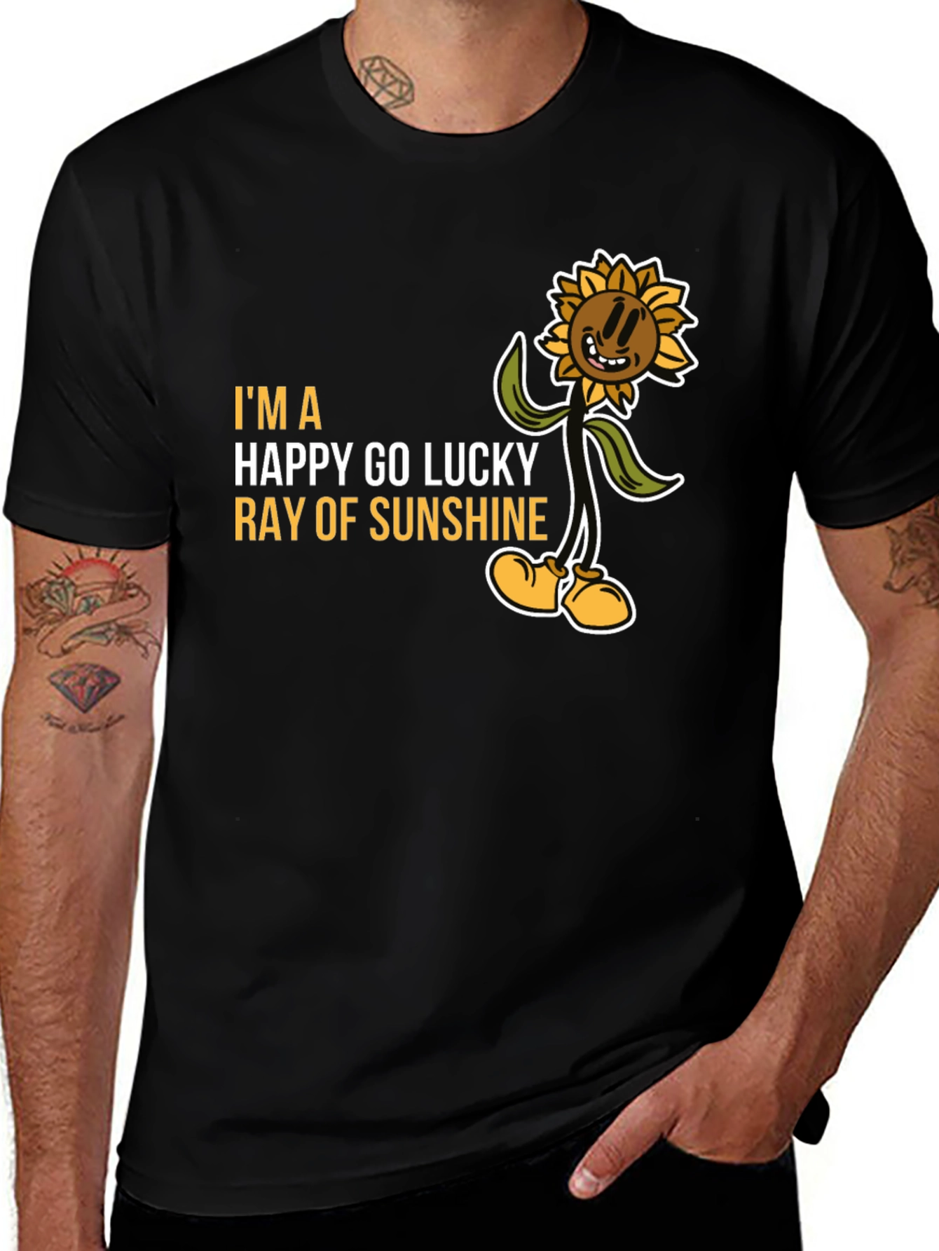 Happy Go Lucky Ray of Sunshine Graphic Tee
