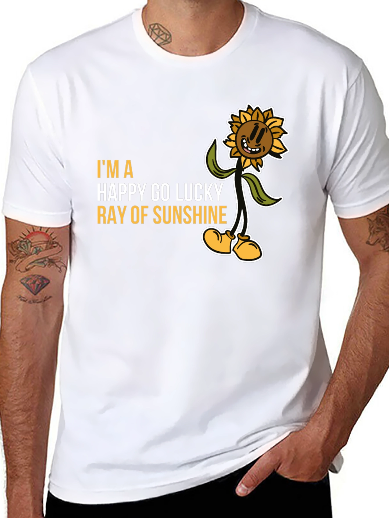 Happy Go Lucky Ray of Sunshine Graphic Tee