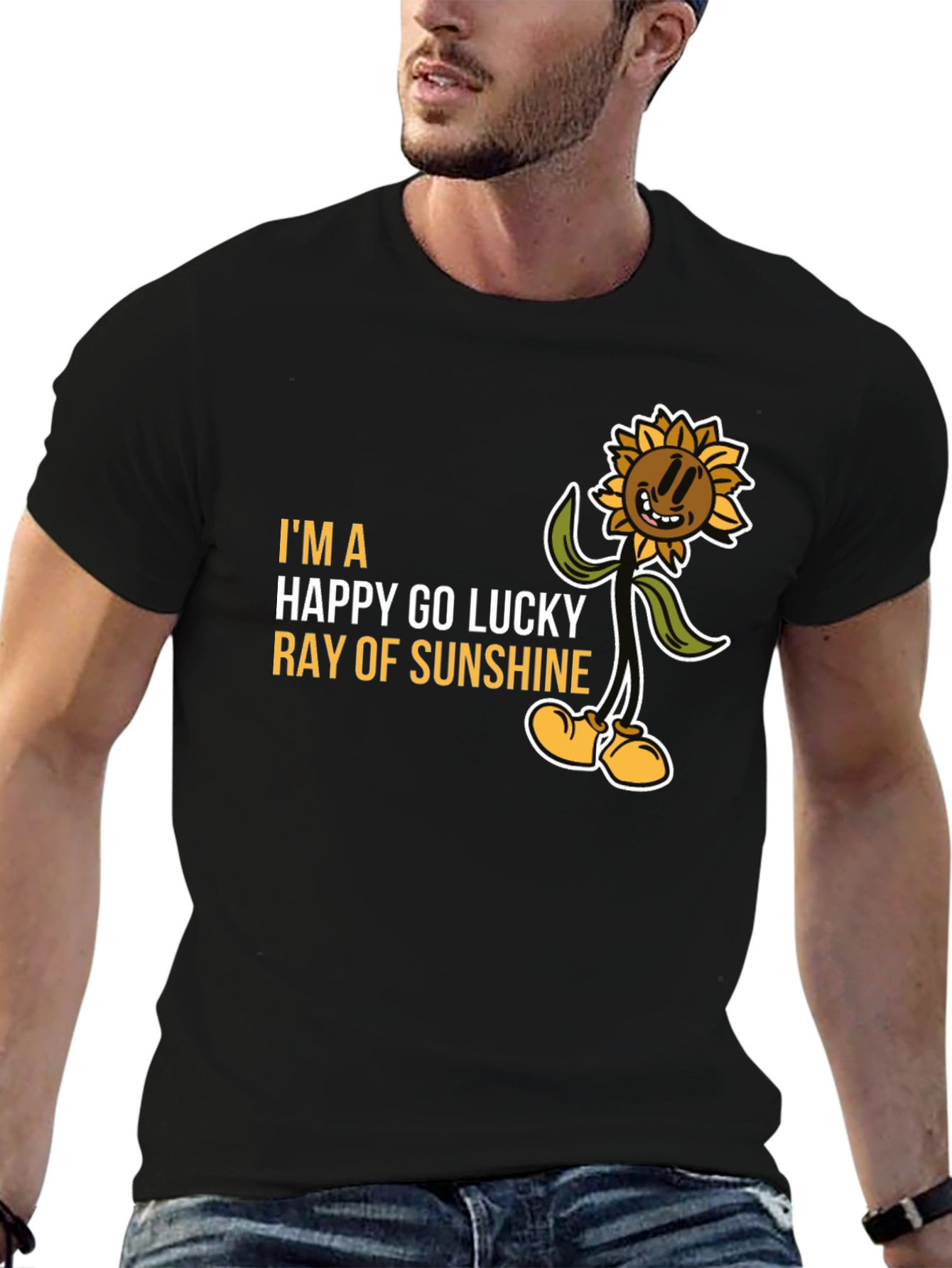 Happy Go Lucky Ray of Sunshine Graphic Tee