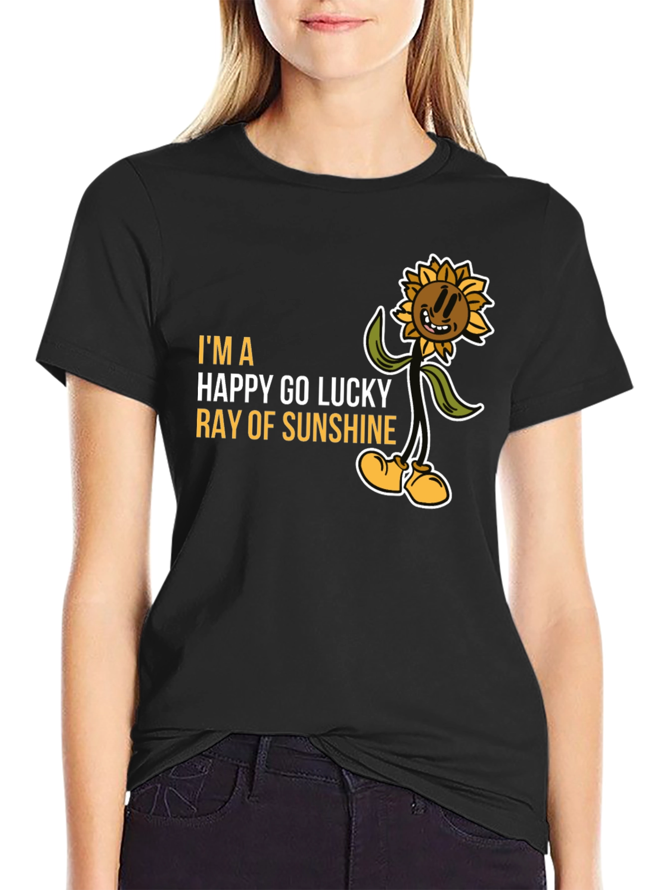 Happy Go Lucky Ray of Sunshine Graphic Tee