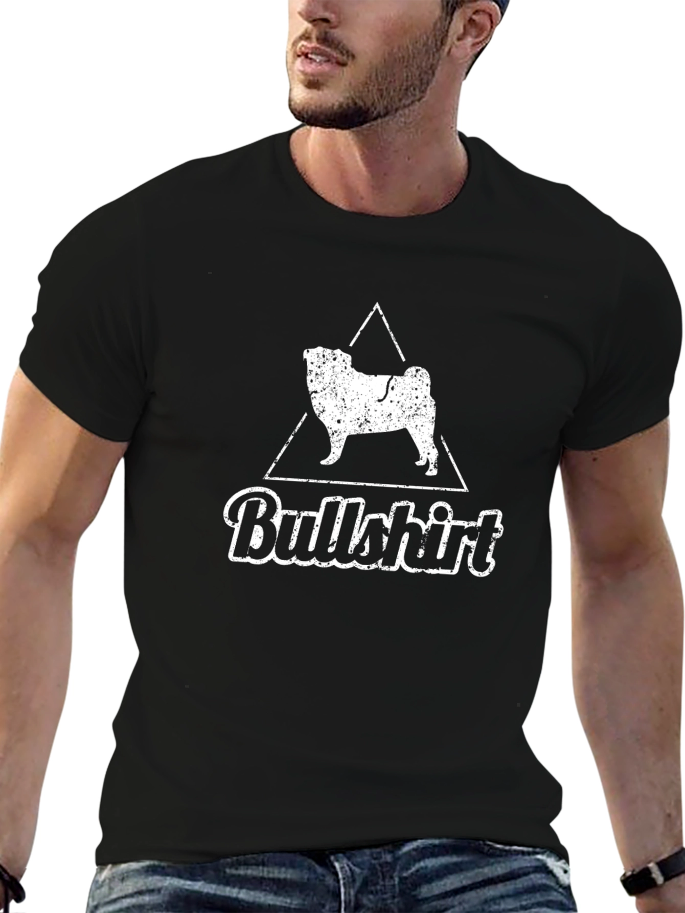 Funny Pug Dog Bullshirt Graphic Tee