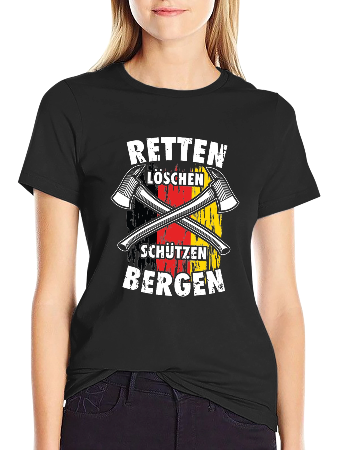 German Firefighter T-Shirt - Rescue & Protect