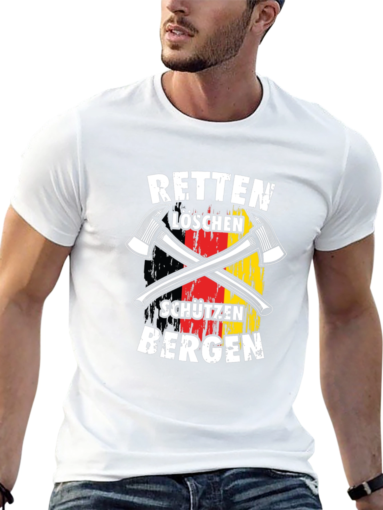 German Firefighter T-Shirt - Rescue & Protect