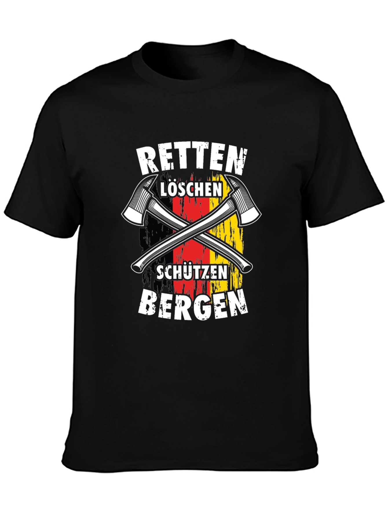 German Firefighter T-Shirt - Rescue & Protect