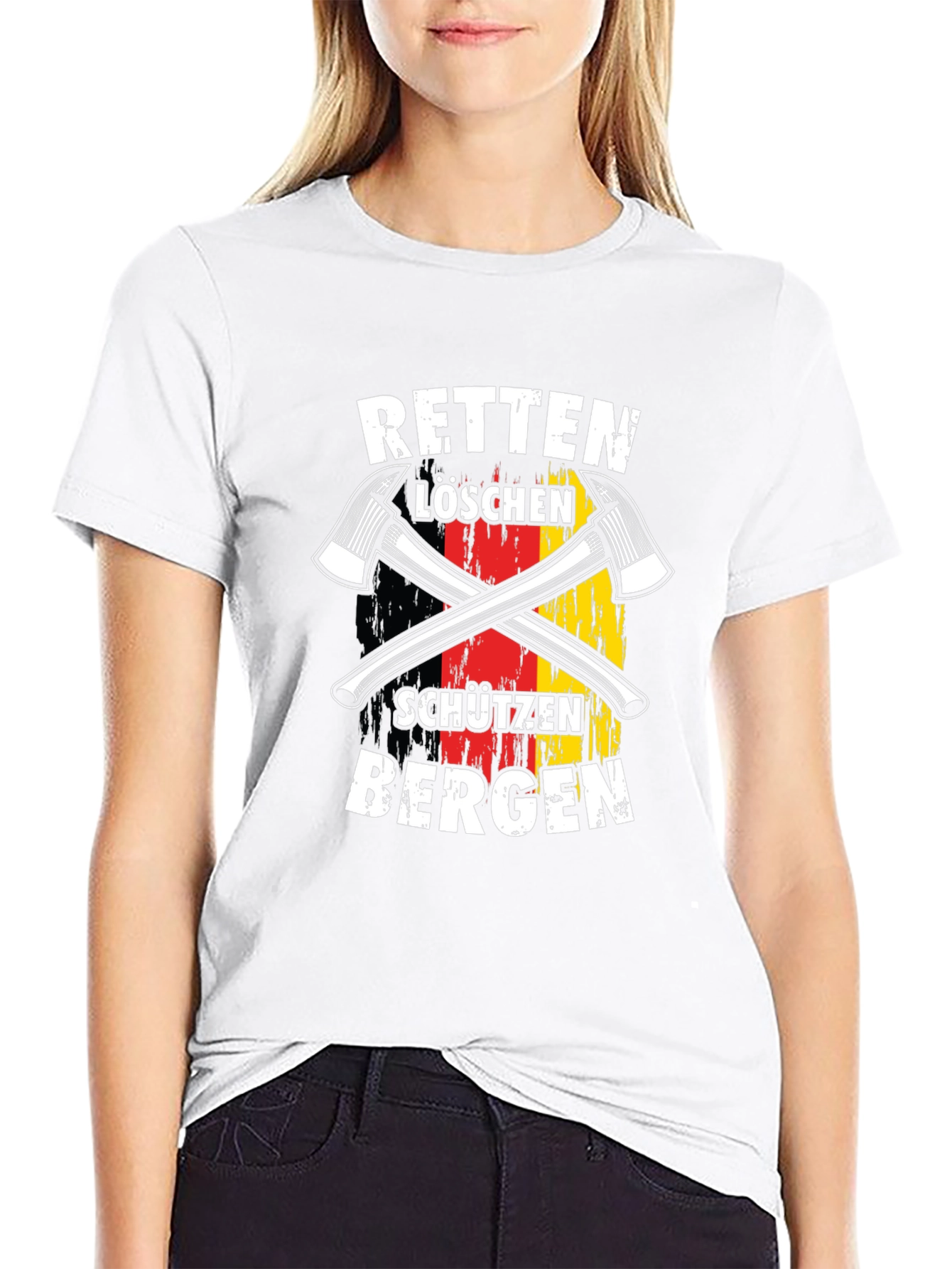 German Firefighter T-Shirt - Rescue & Protect