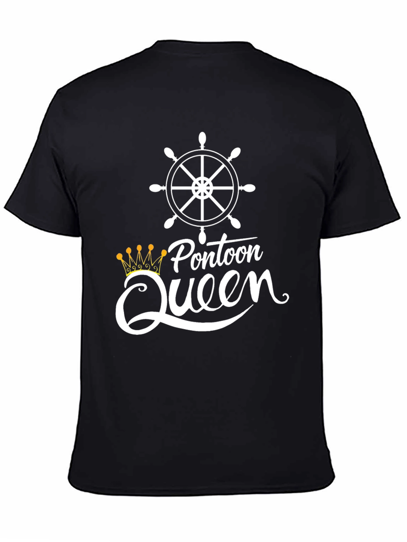 Pontoon Queen Black Graphic Tee