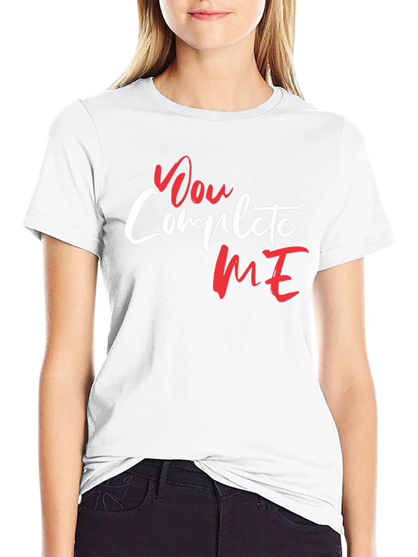 You Complete Me Graphic Tee - Black