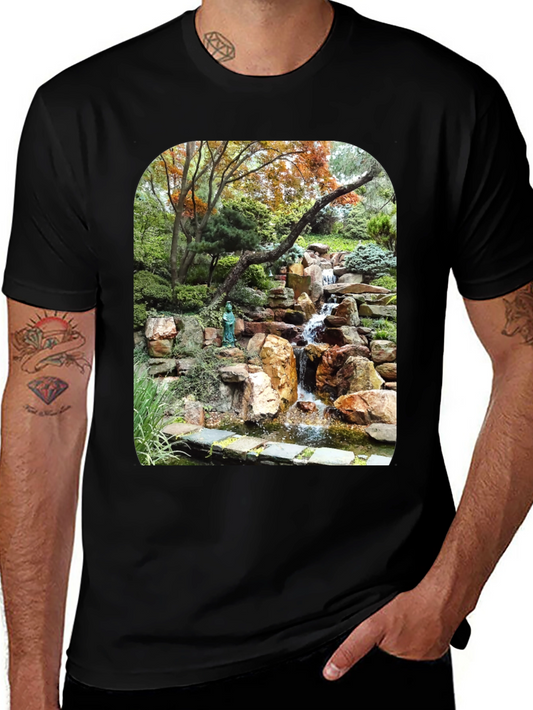 Waterfall Graphic Tee - Nature Lovers T-Shirt