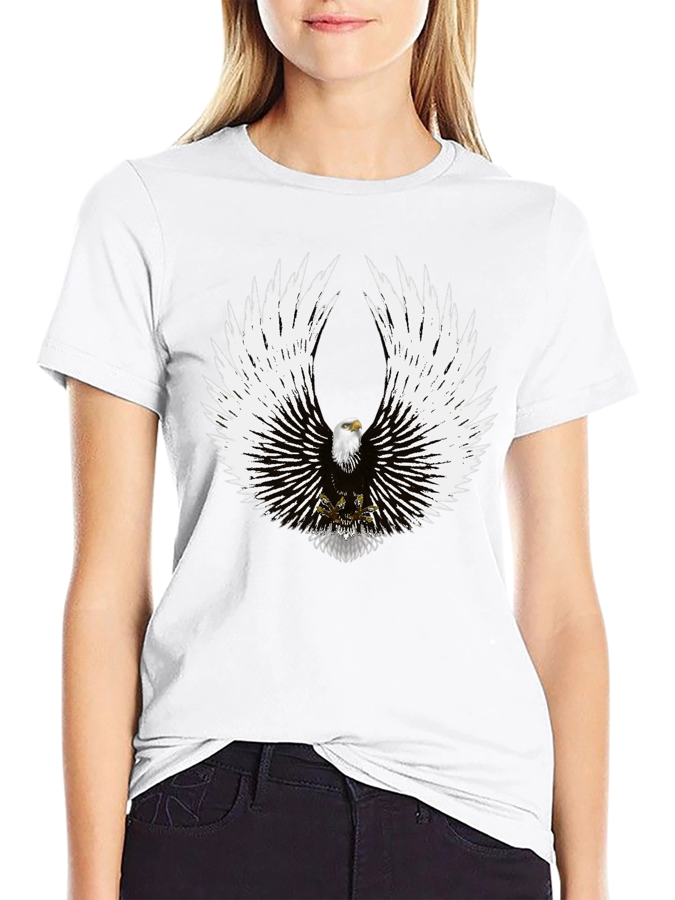 Eagle Wings Graphic Print T-Shirt