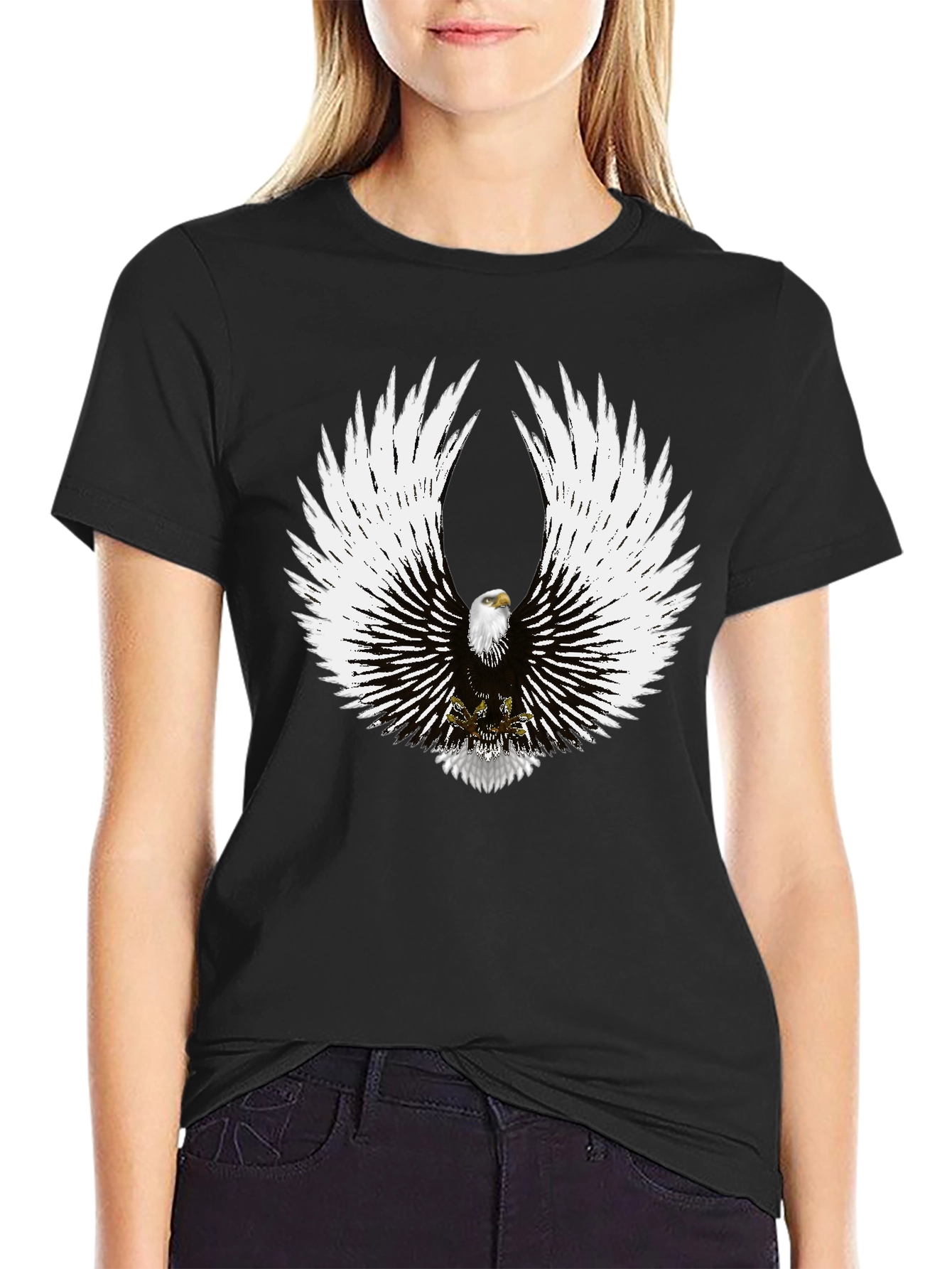 Eagle Wings Graphic Print T-Shirt