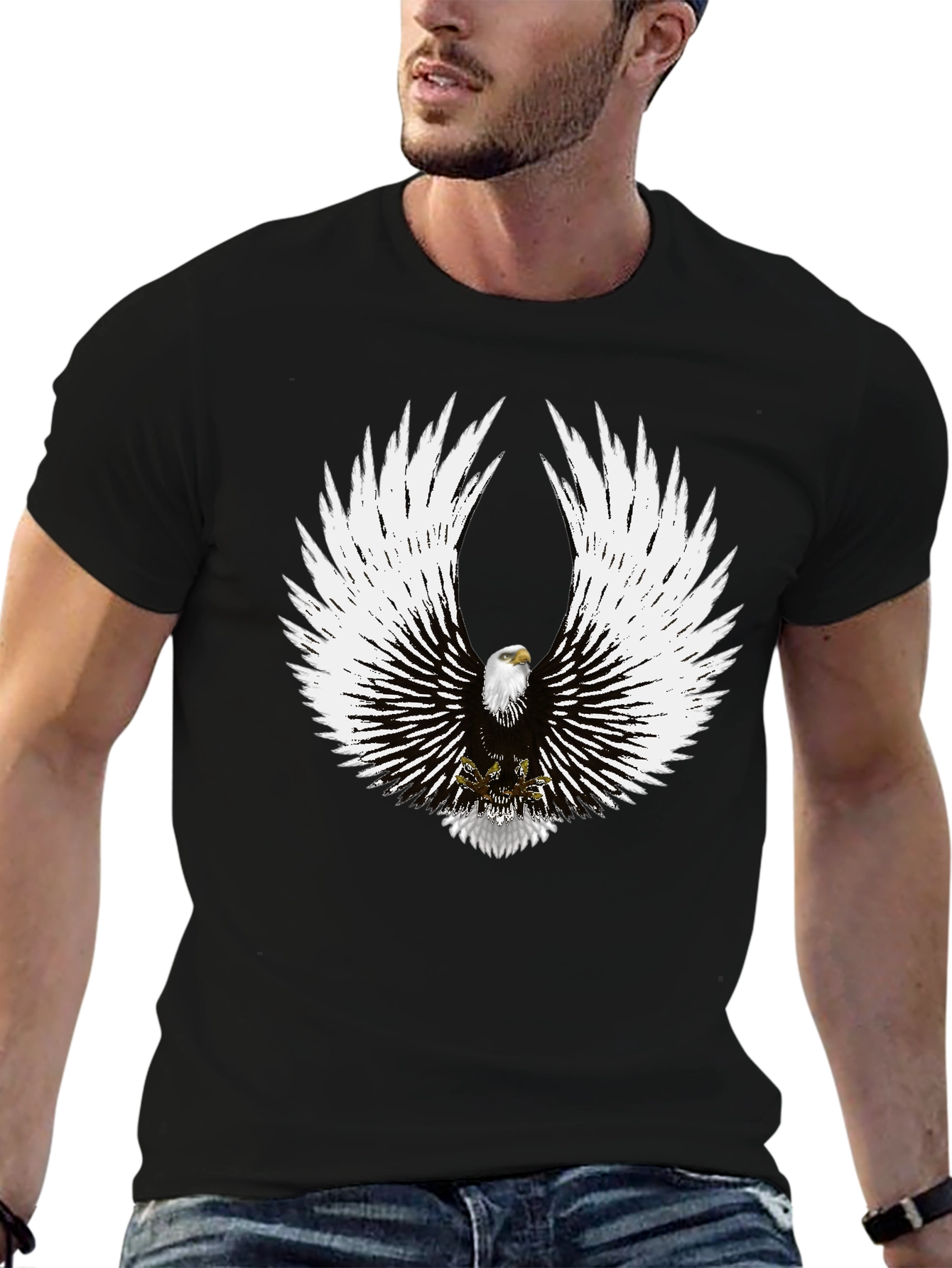 Eagle Wings Graphic Print T-Shirt