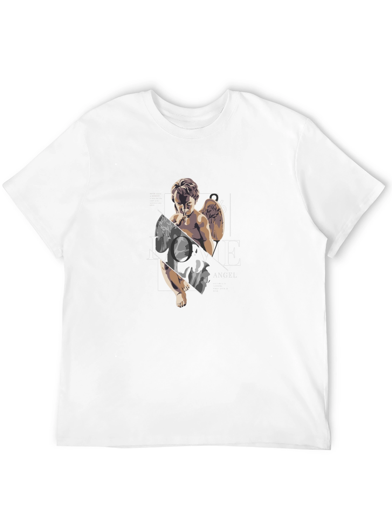 Angel Love Graphic Black Tee