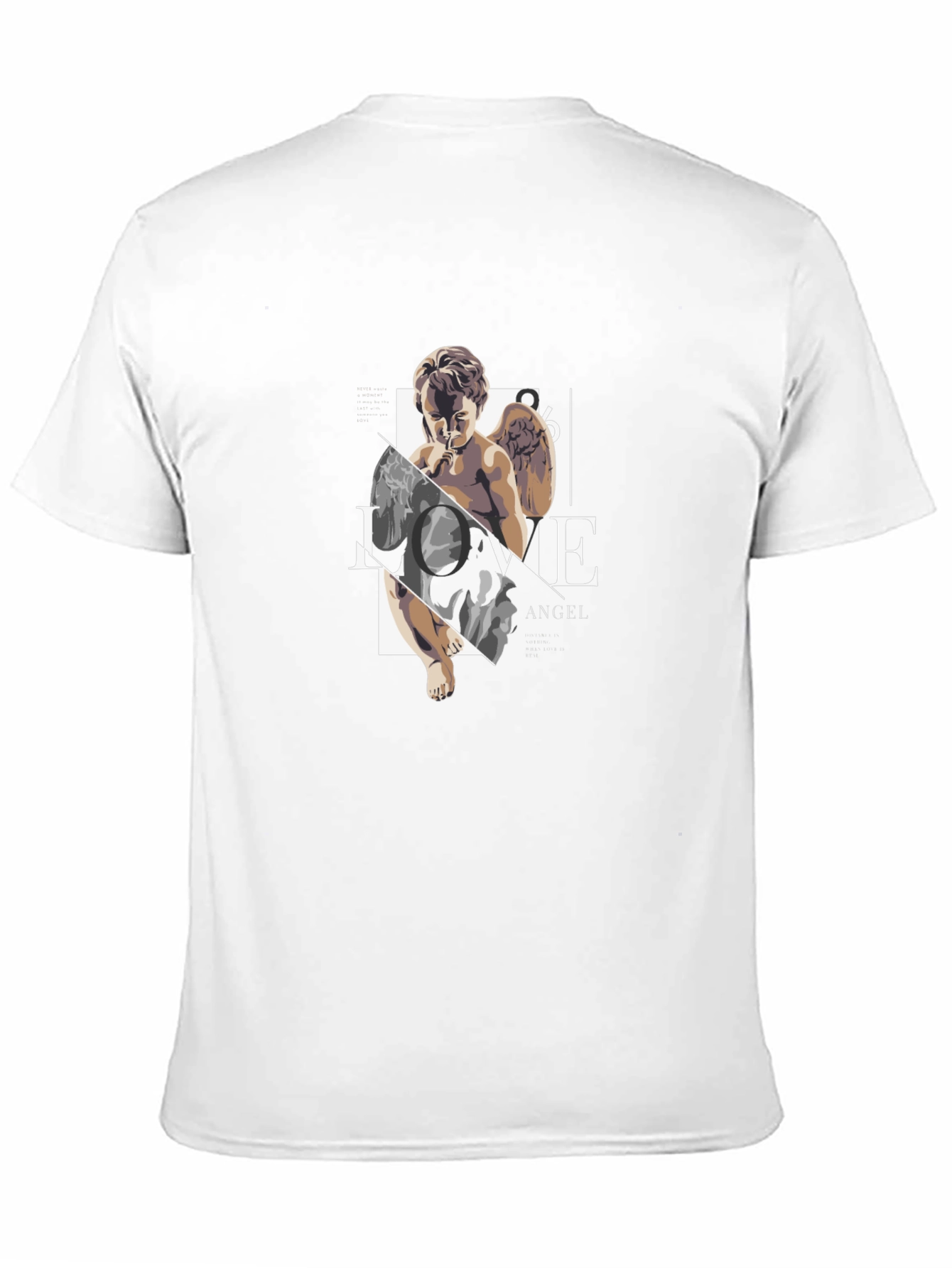 Angel Love Graphic Black Tee