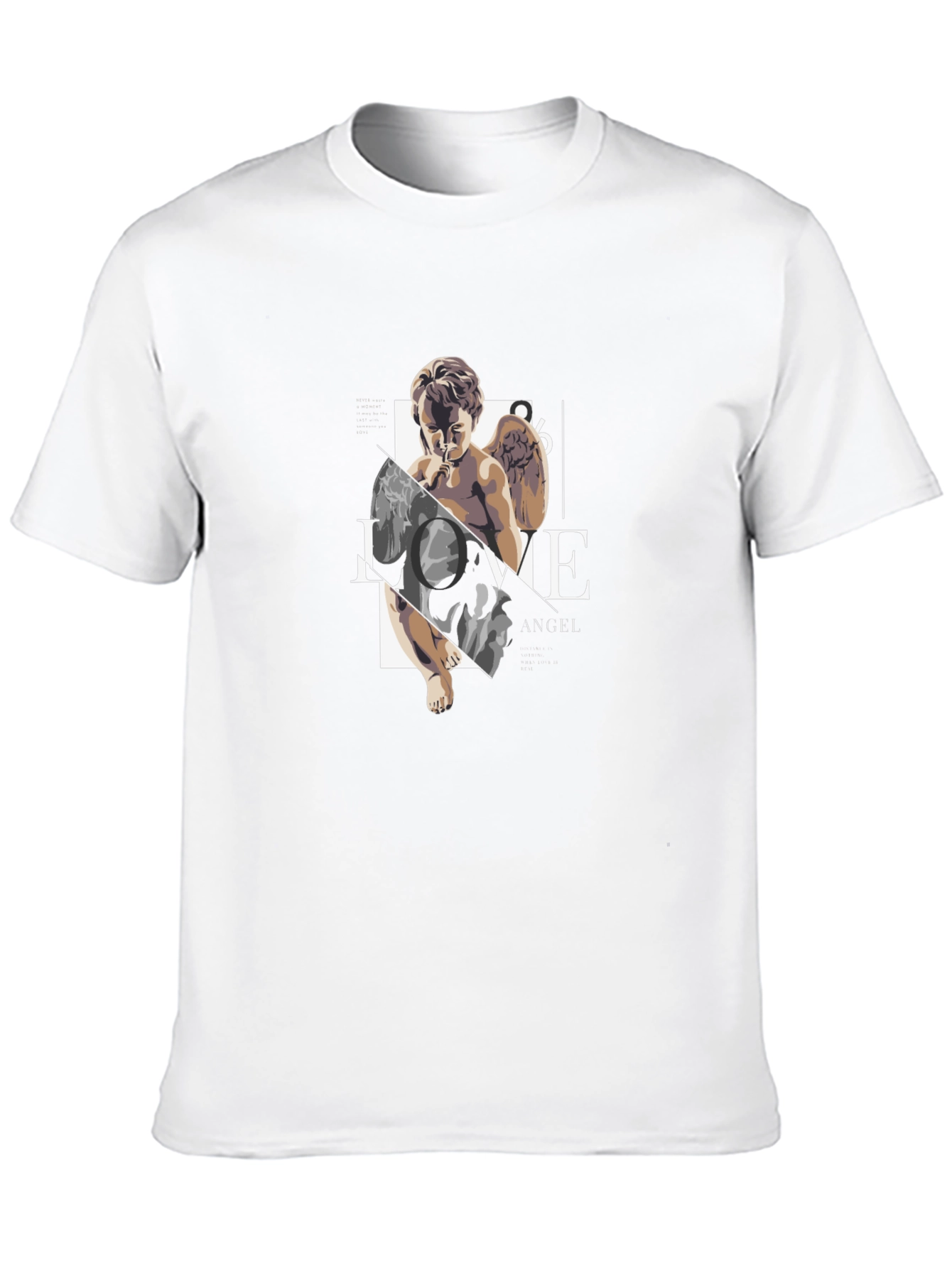 Angel Love Graphic Black Tee