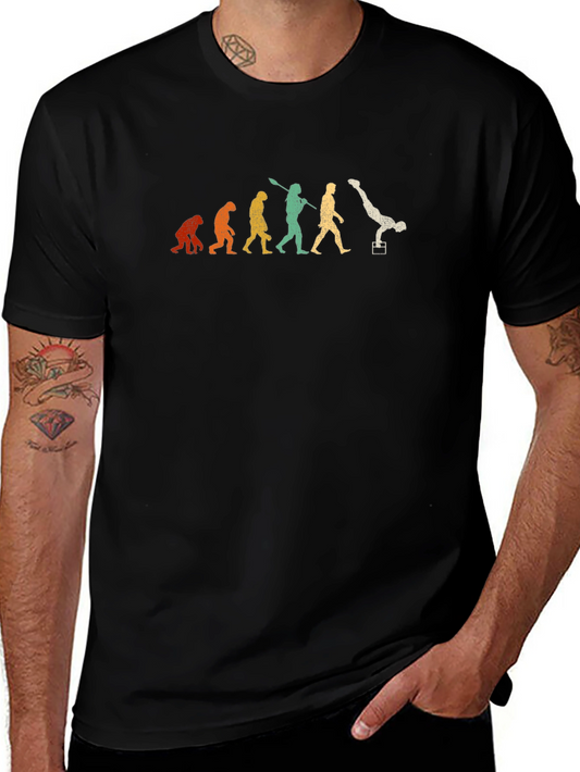 Evolution of Man T-Shirt - Handstand Gymnast