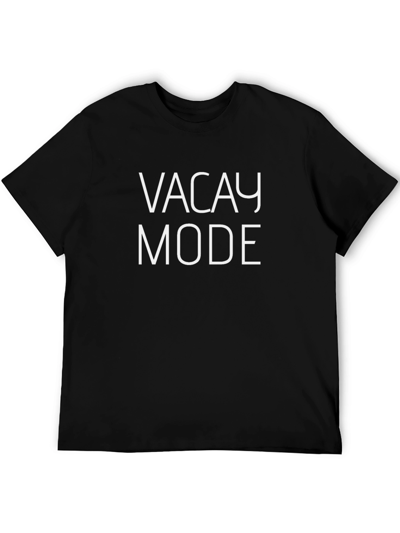 Vacay Mode T-Shirt - Black Casual Tee