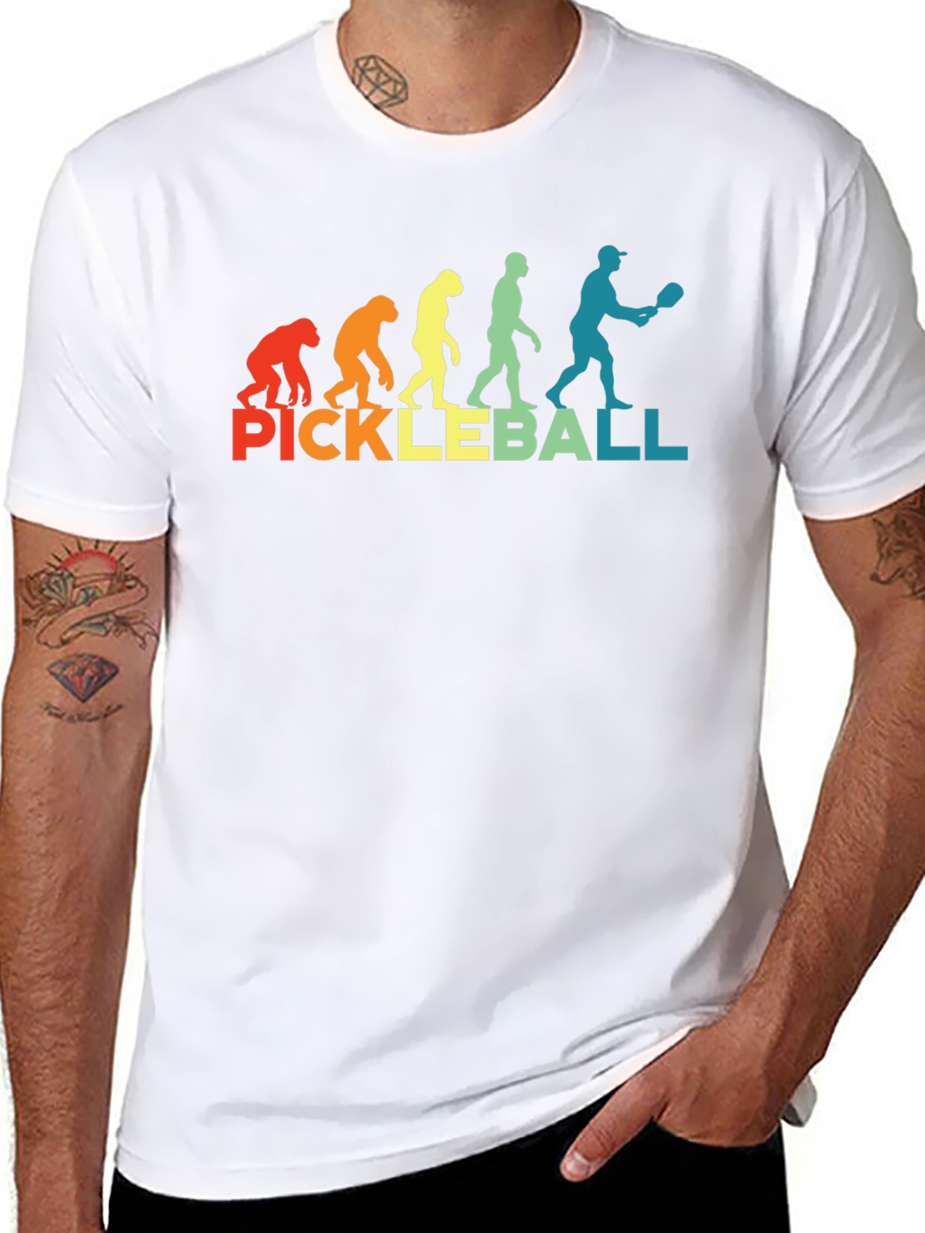 Pickleball Evolution T-Shirt - Funny Sports Tee
