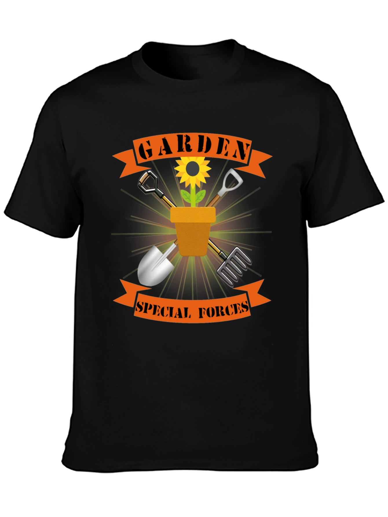 Garden Special Forces Black T-Shirt
