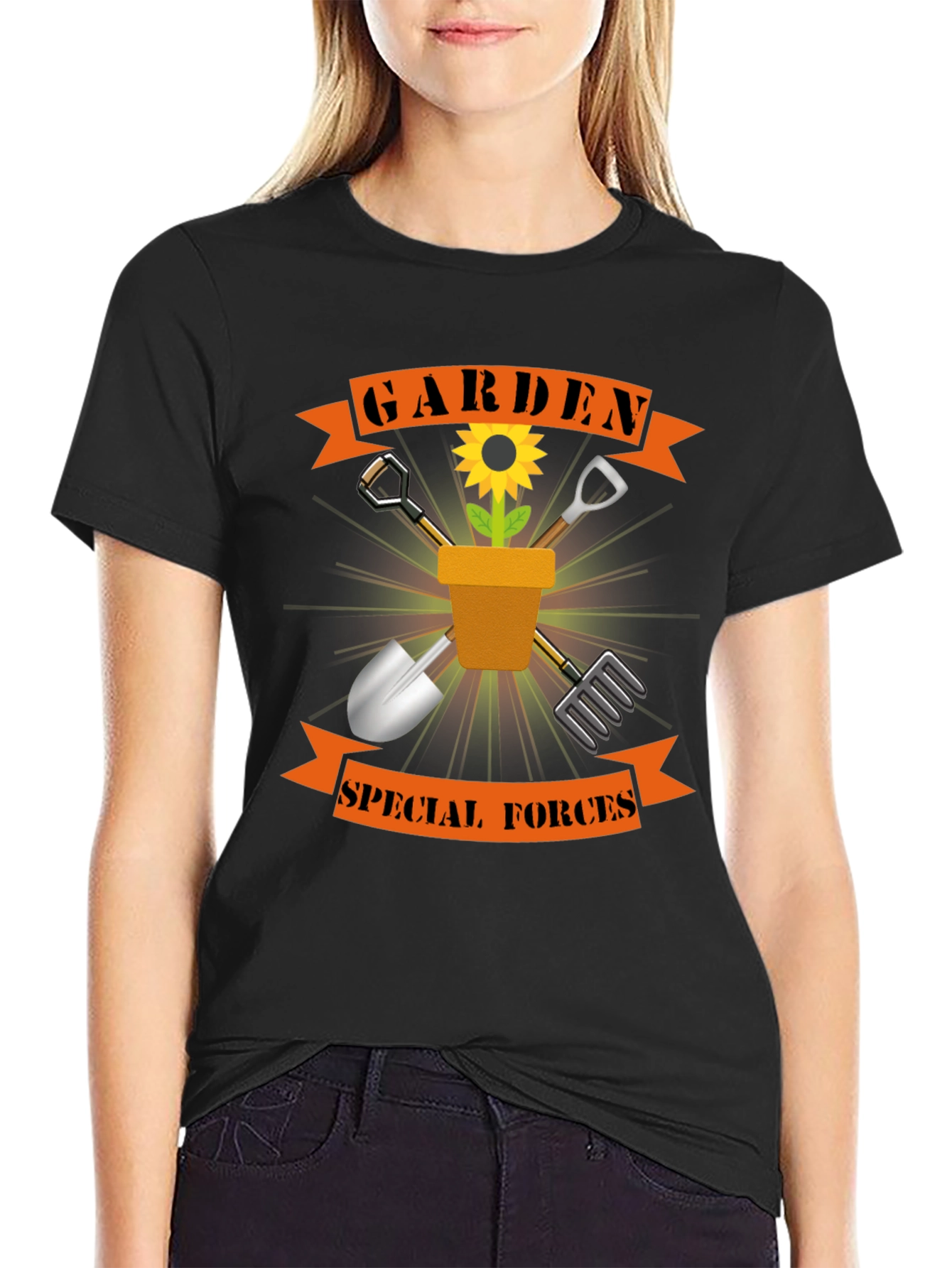 Garden Special Forces Black T-Shirt