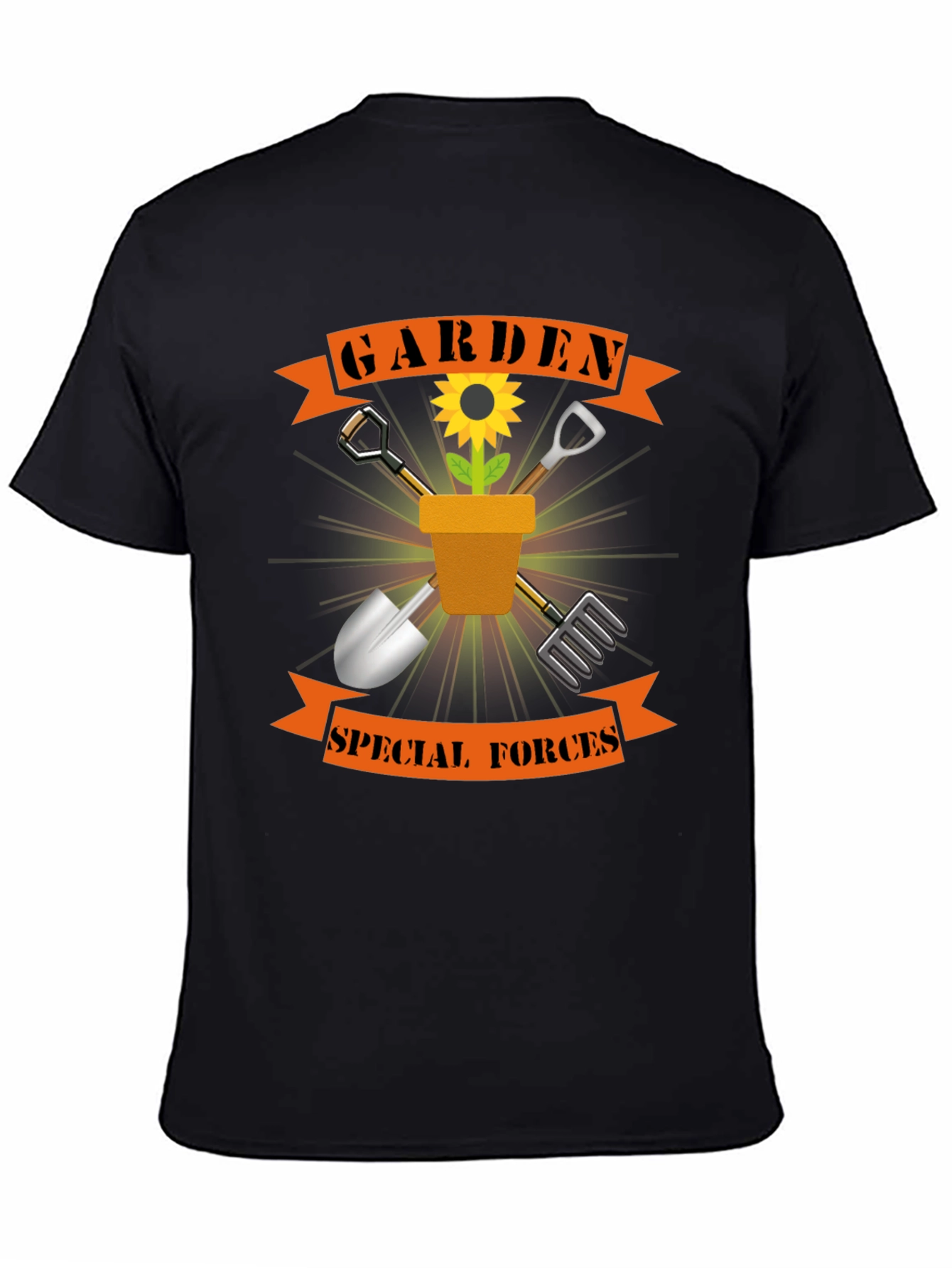 Garden Special Forces Black T-Shirt