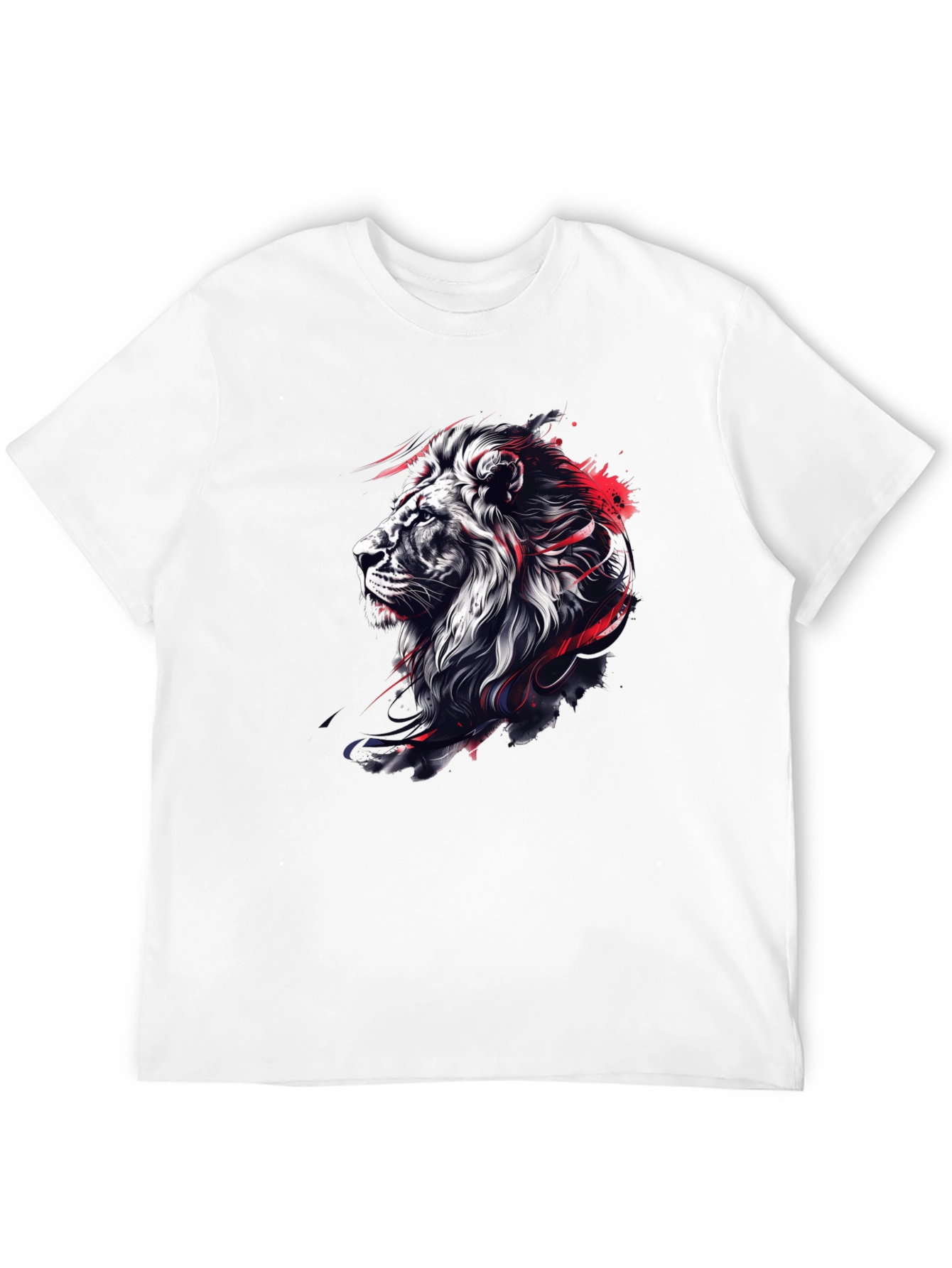 Lion Graphic Black T-Shirt