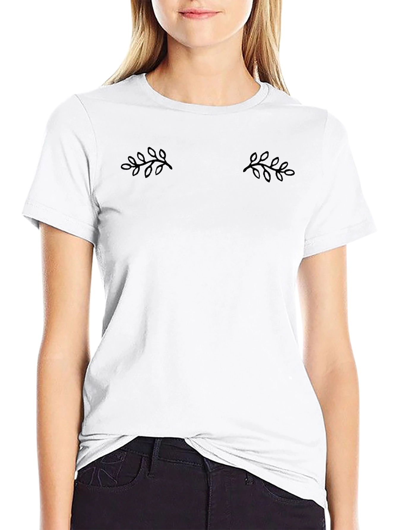 Olive Branch Graphic Tee - Soft Cotton Blend