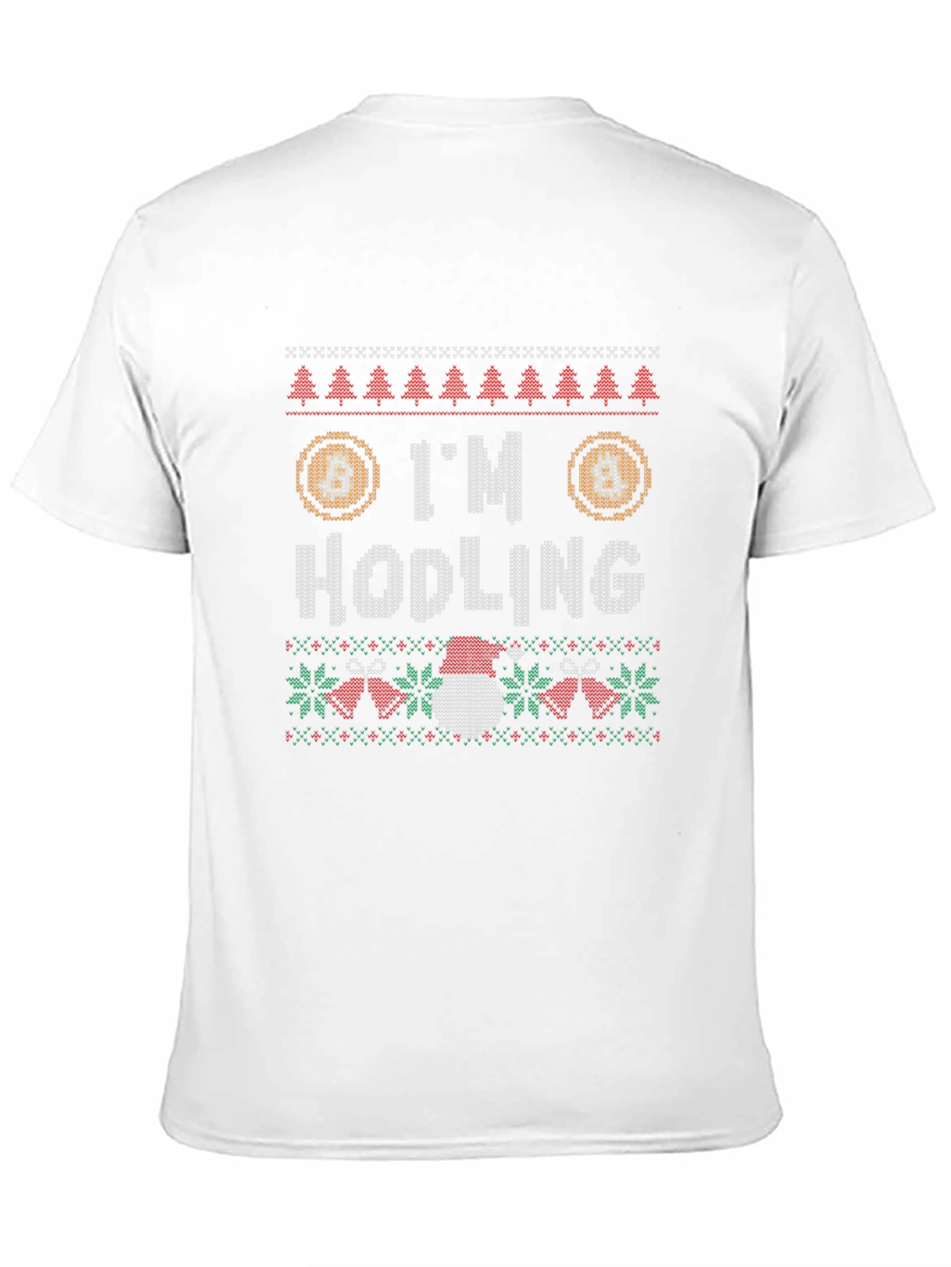 Im Hodling Christmas Sweater Style T-Shirt