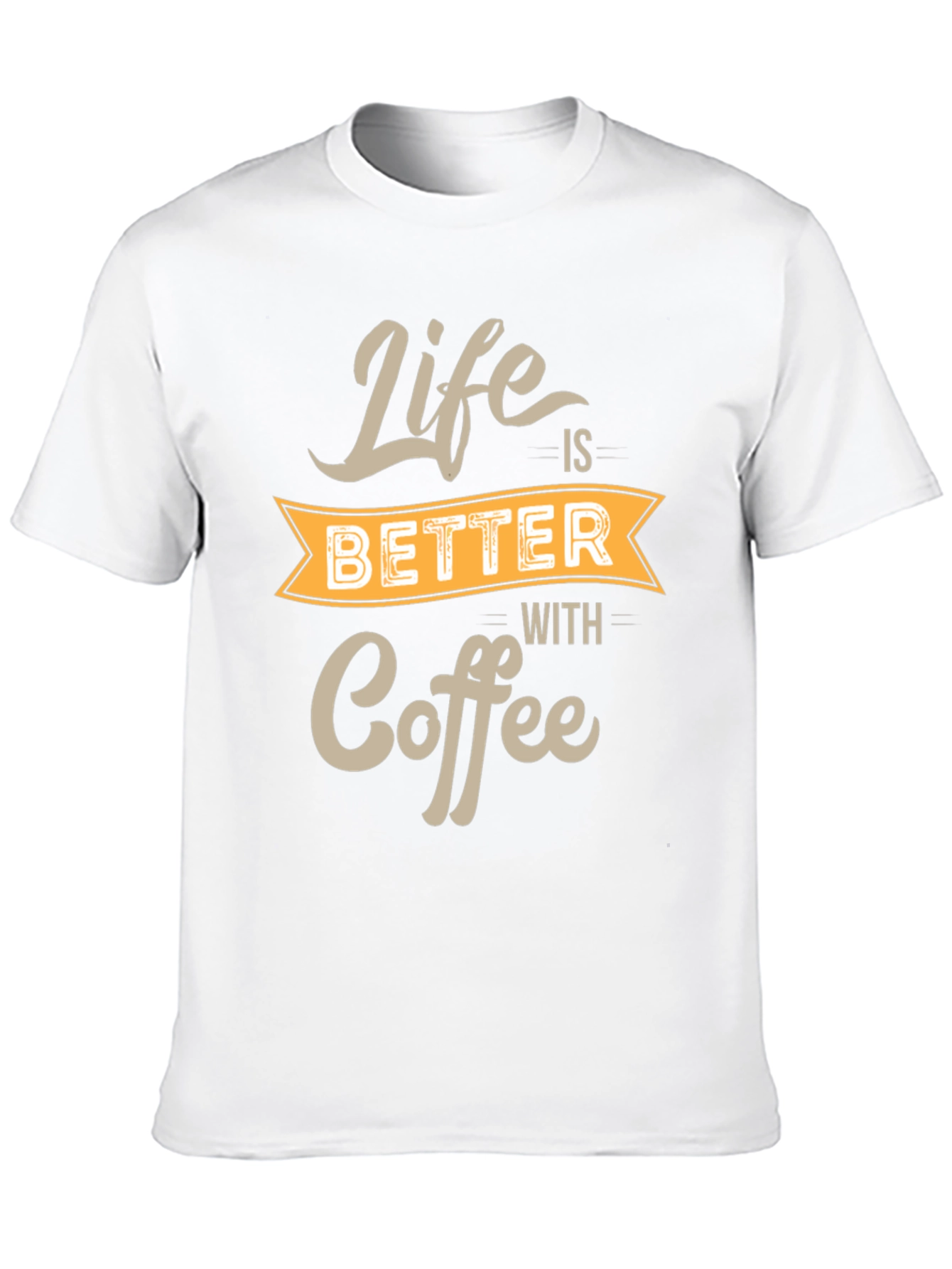 Life is Better With Coffee Black T-Shirt