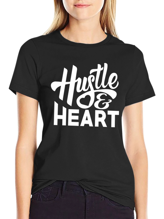 Hustle & Heart Graphic Tee - Motivational T-Shirt