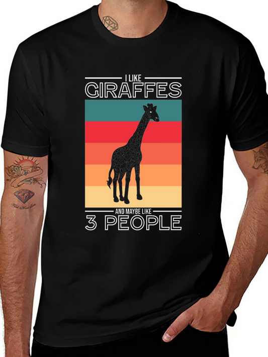 I Like Giraffes T-Shirt - Funny Animal Lover Tee