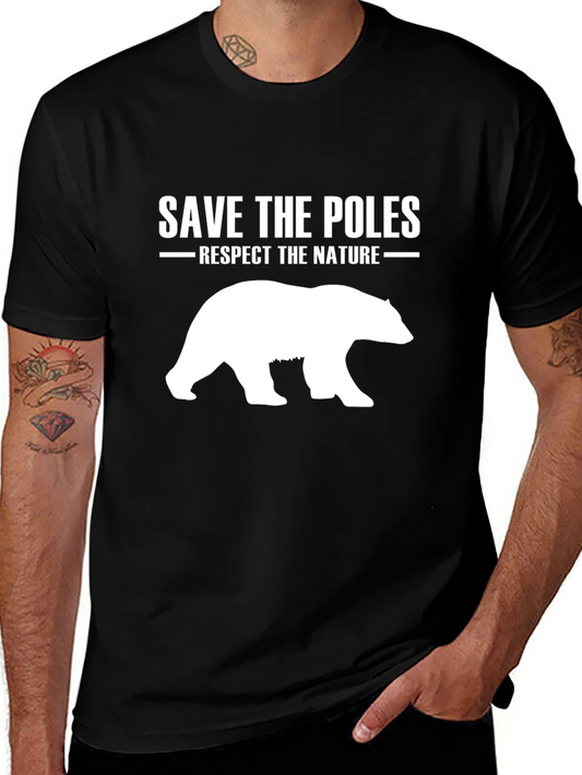Save the Poles Respect Nature Graphic Tee