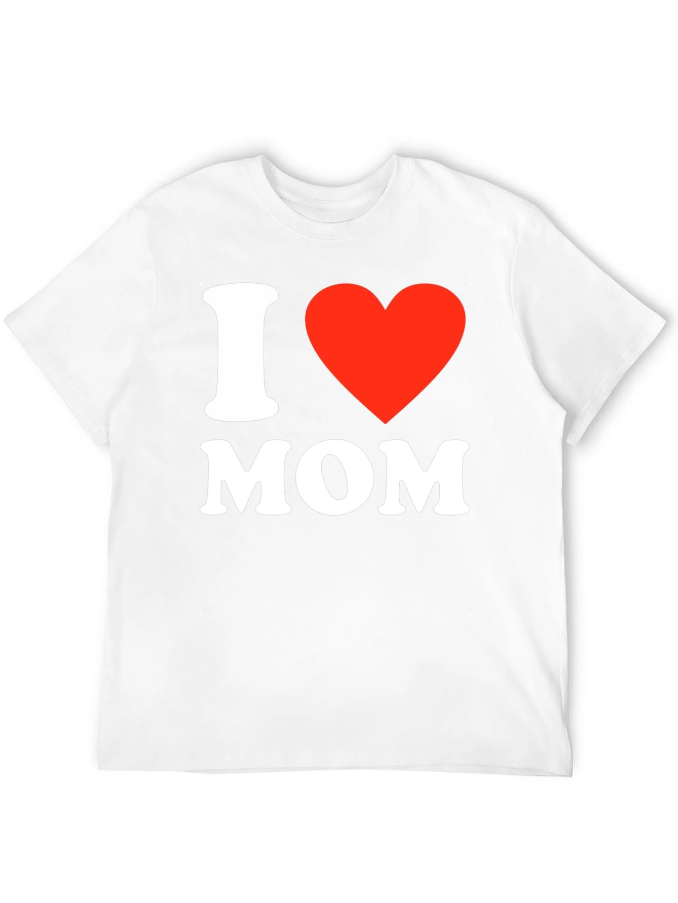 I Love Mom T-Shirt - Black Short Sleeve