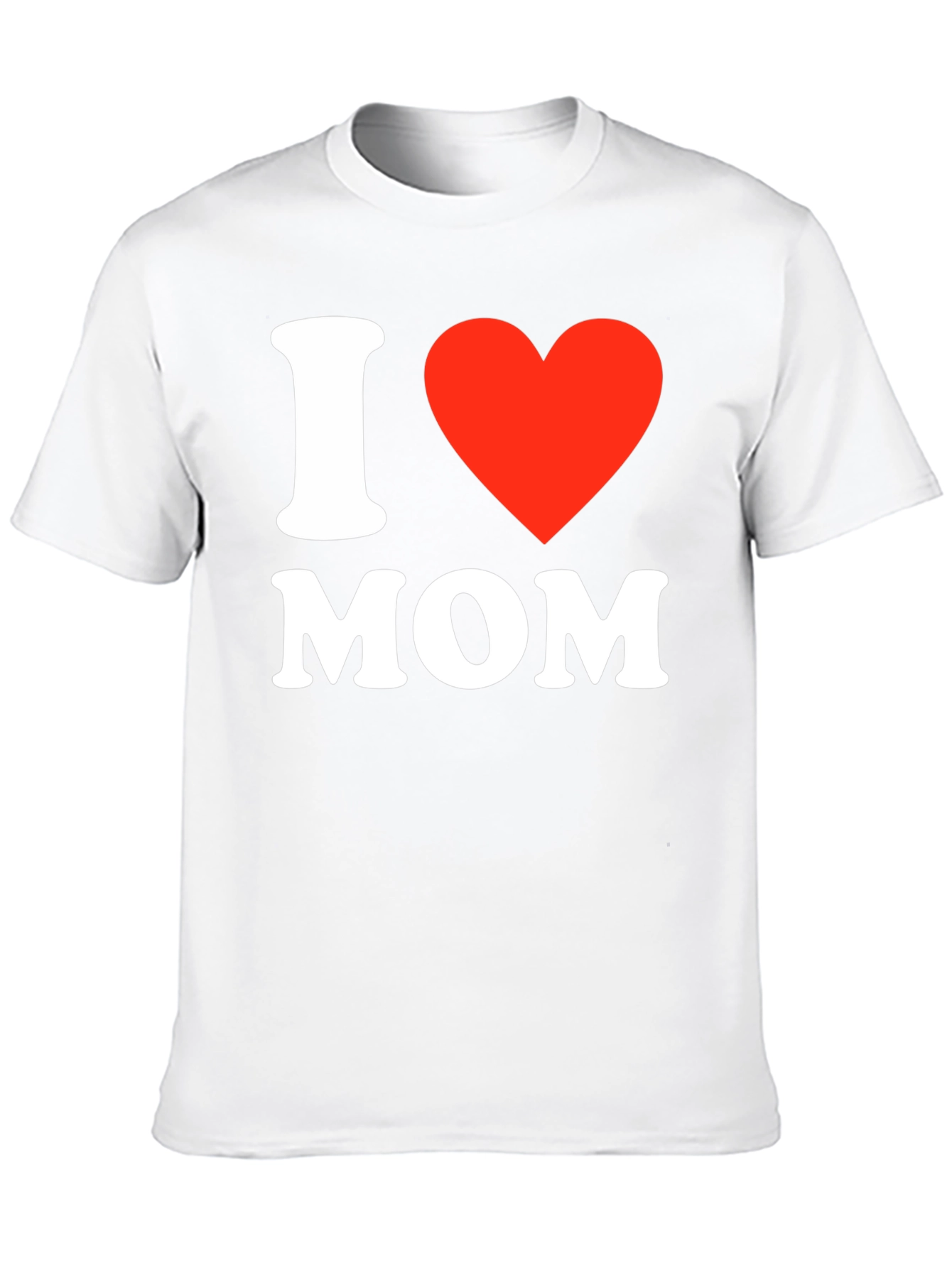 I Love Mom T-Shirt - Black Short Sleeve